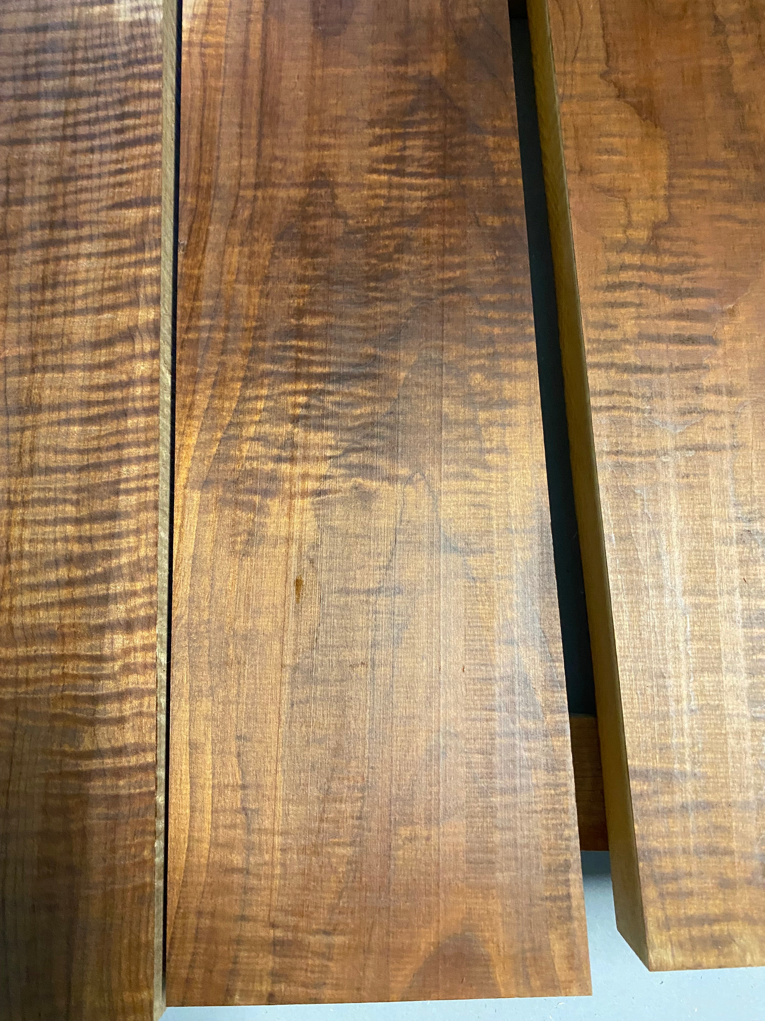 6/4 roasted curly maple 4 pc box