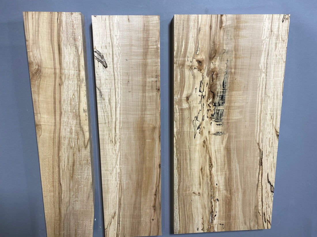 6/4 spalted hard maple large flat rate box