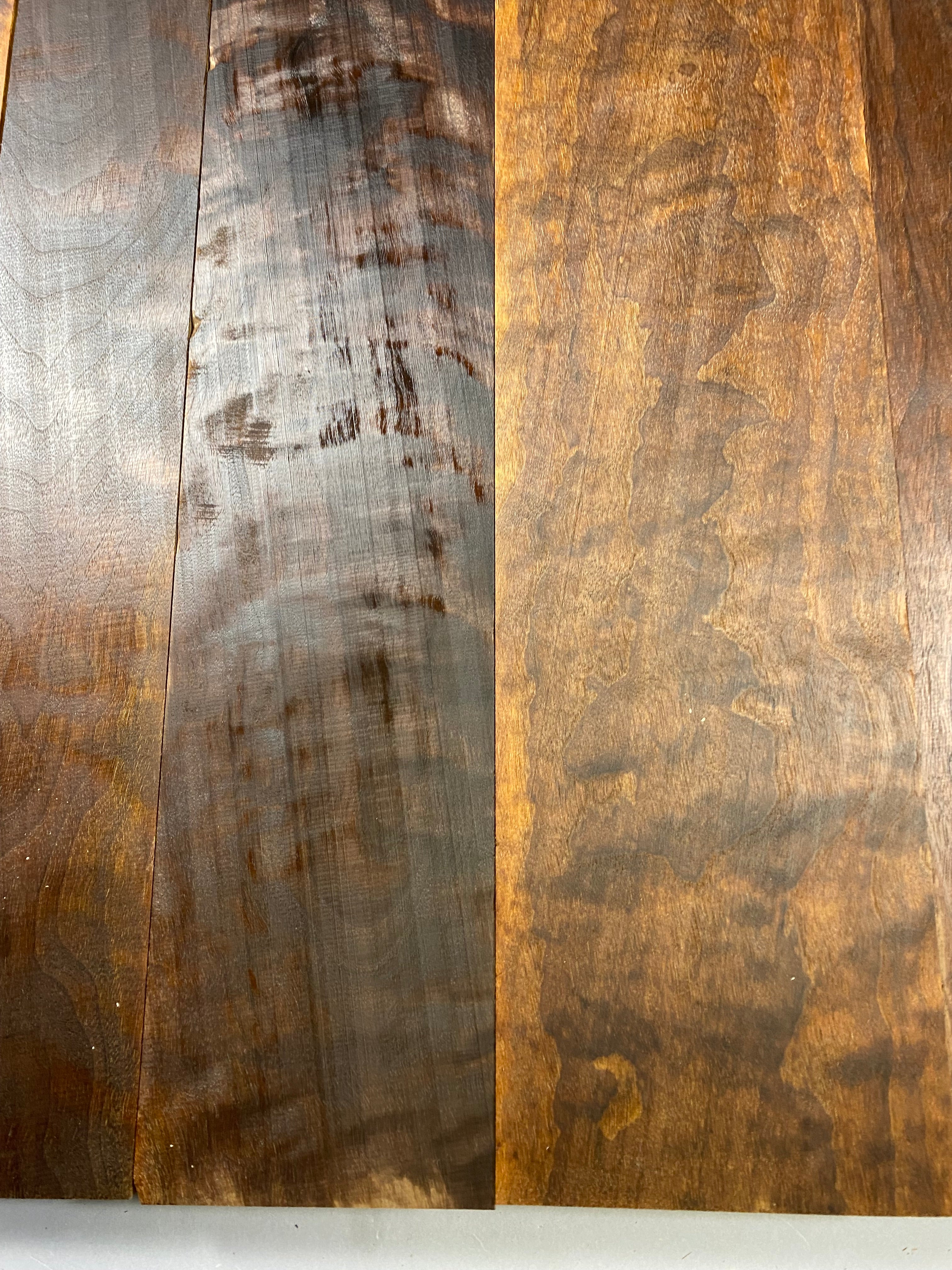 4/4 Roasted curly walnut large flat rate box