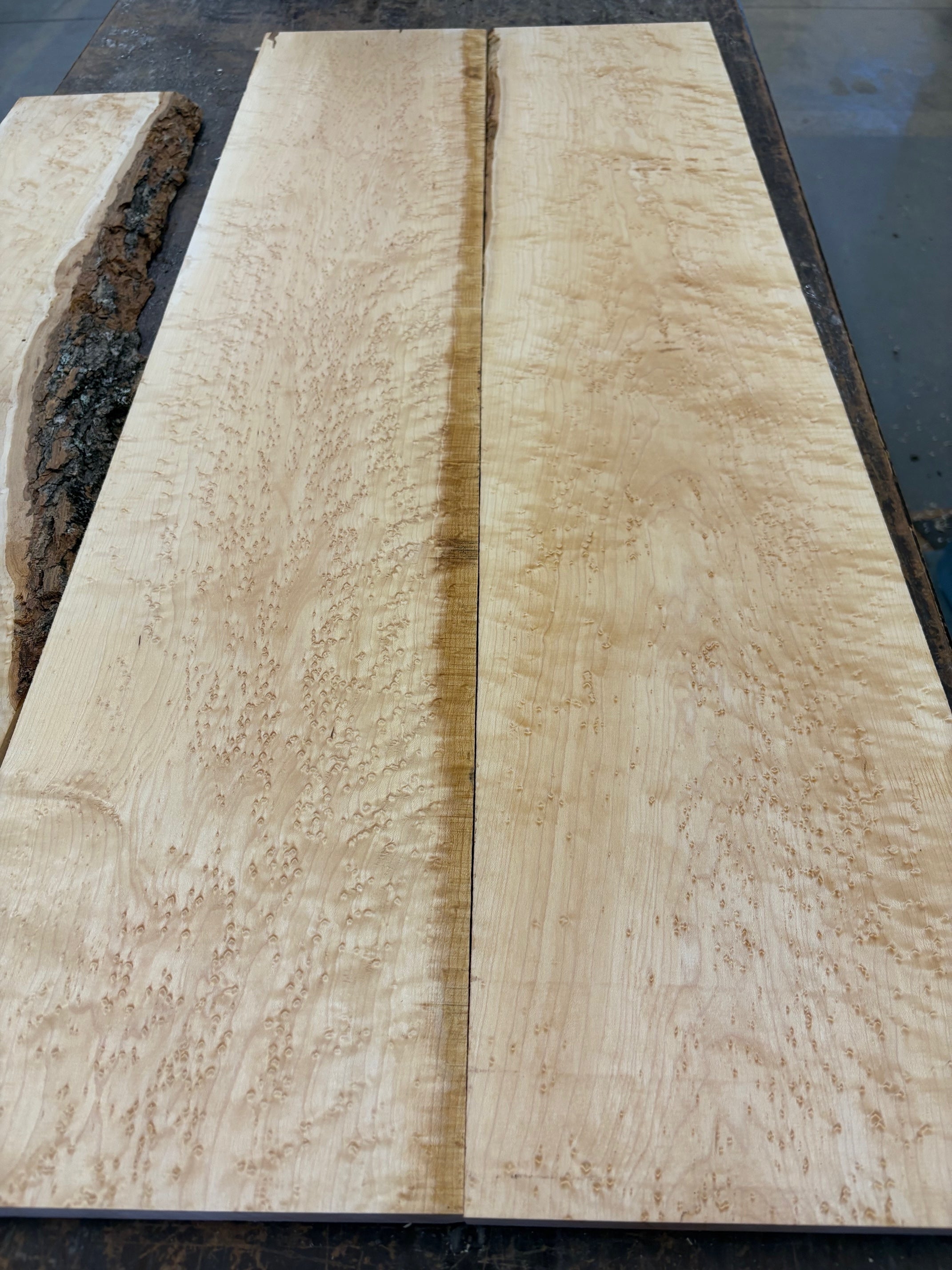 4/4 3 piece set of birdseye maple-44BE1008-$200 Includes Shipping
