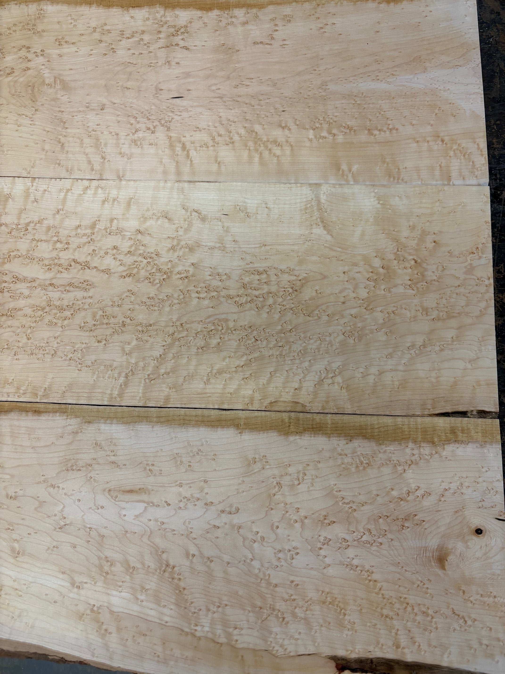 4/4 3 piece set of birdseye maple-44BE1008-$200 Includes Shipping