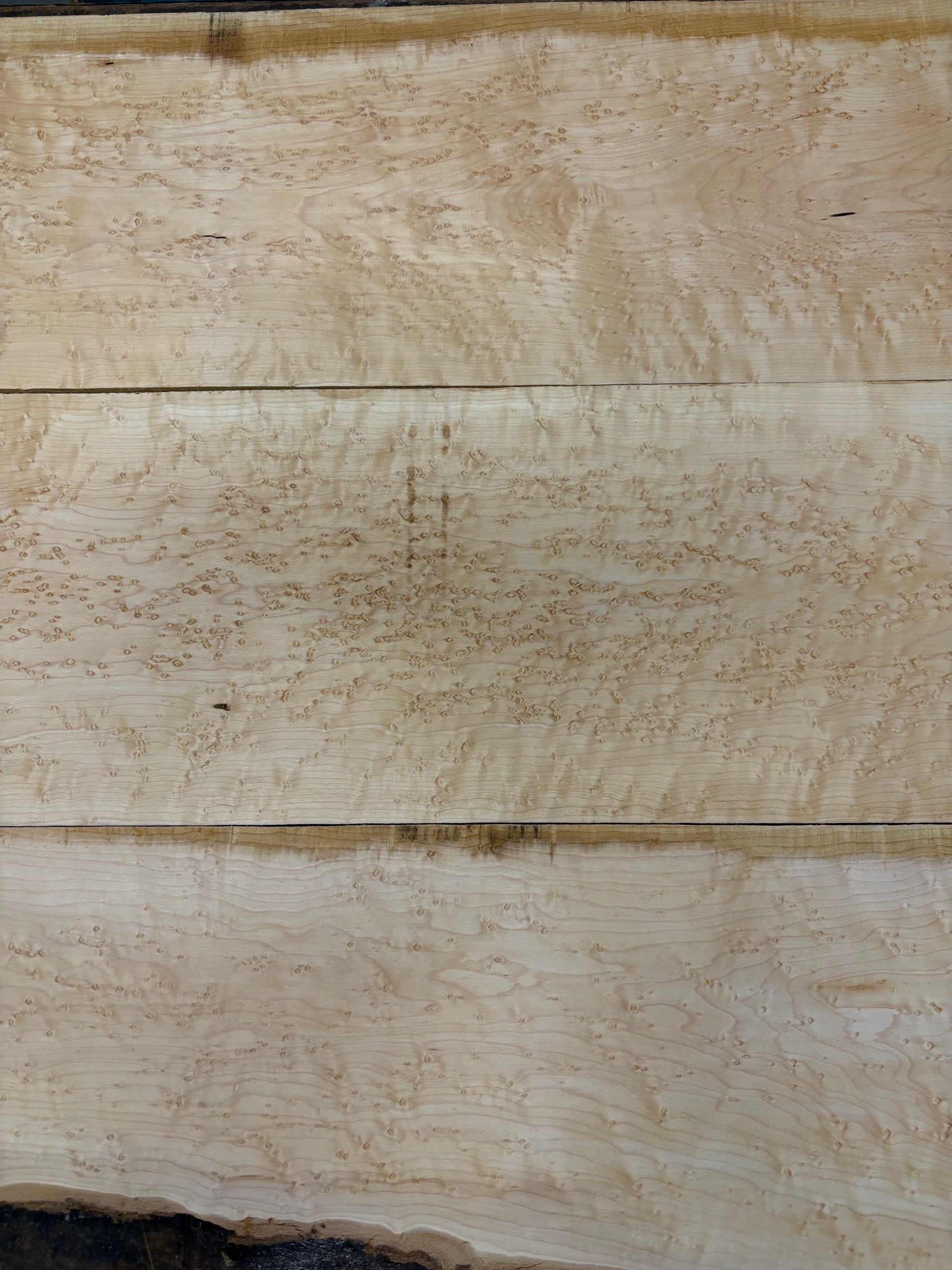 4/4 3 piece set of birdseye maple-44BE1008-$200 Includes Shipping