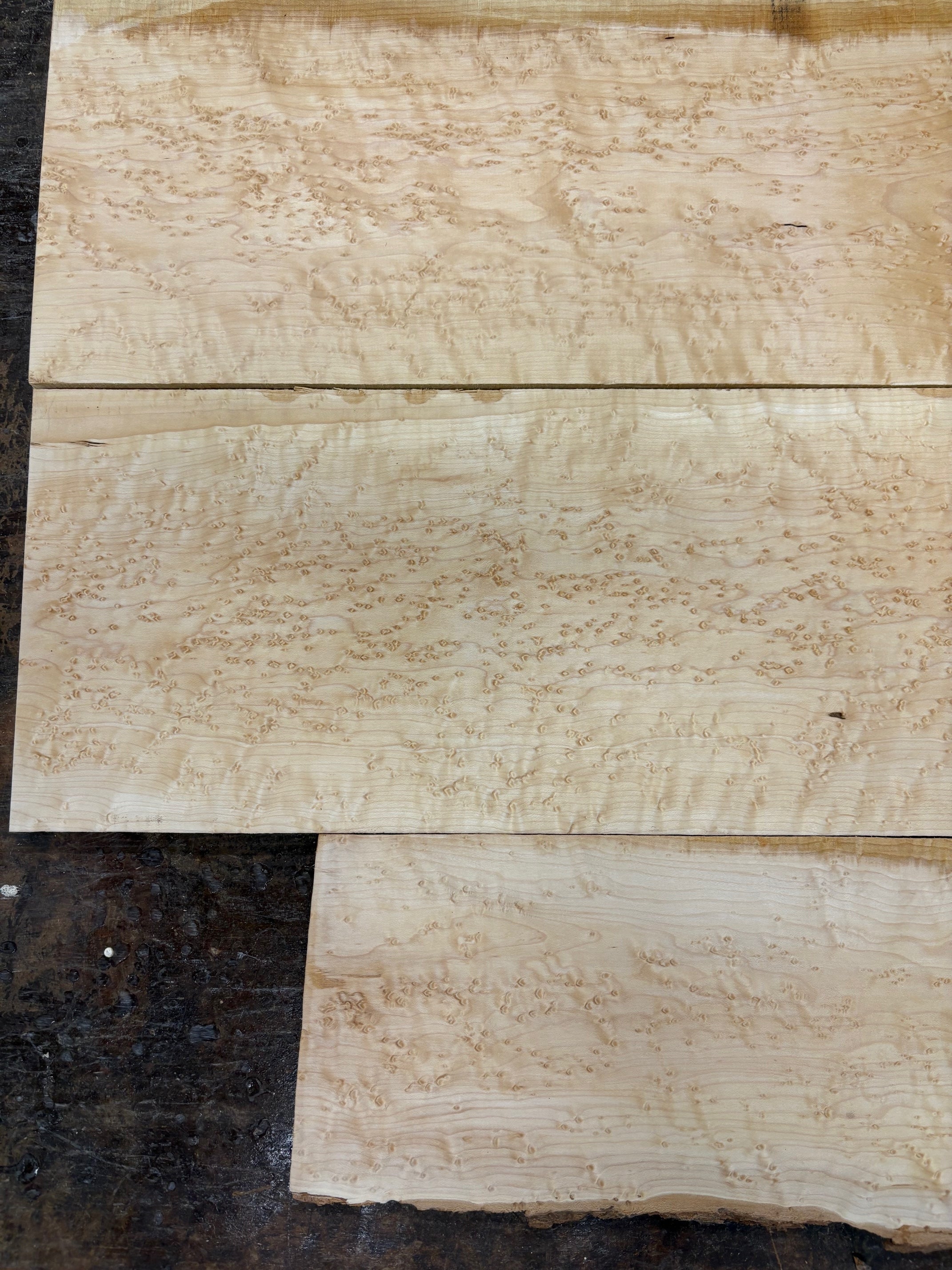 4/4 3 piece set of birdseye maple-44BE1008-$200 Includes Shipping
