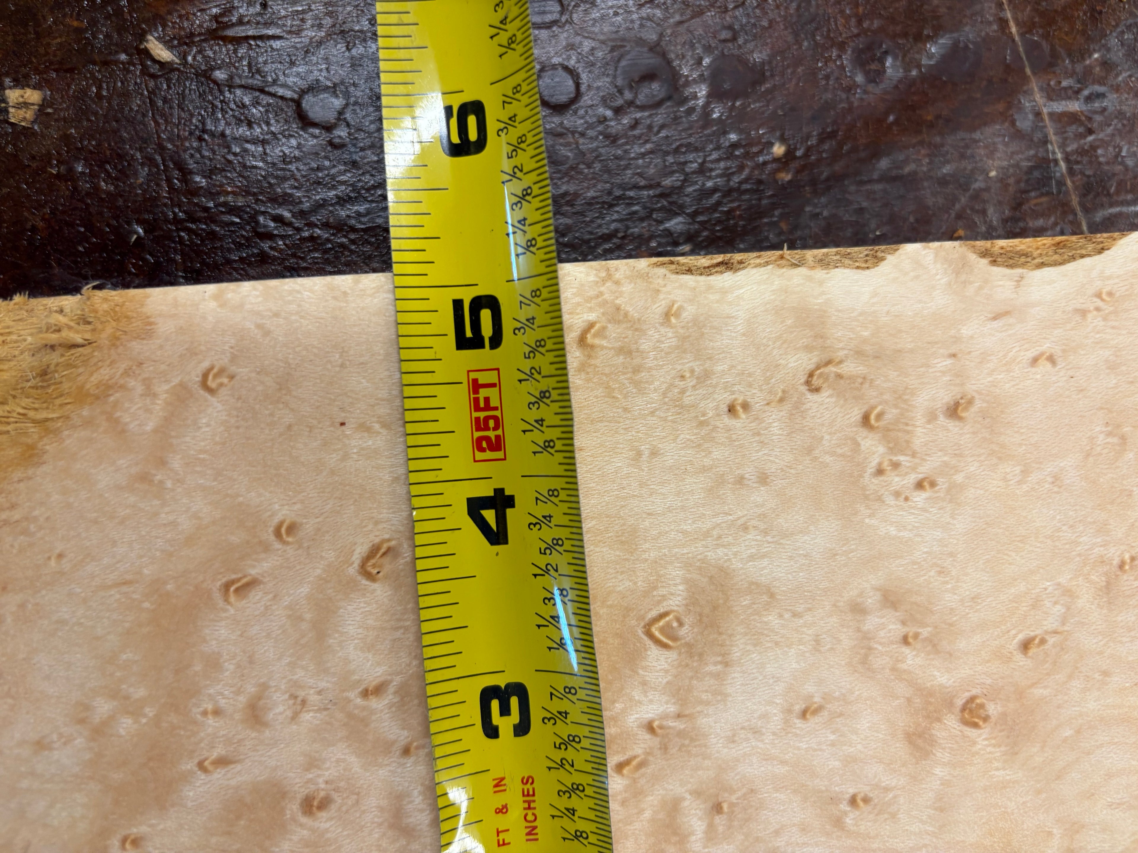 4/4 Birdseye Maple Board (Guitar Neck)-44BE1012-$50 Includes Shipping