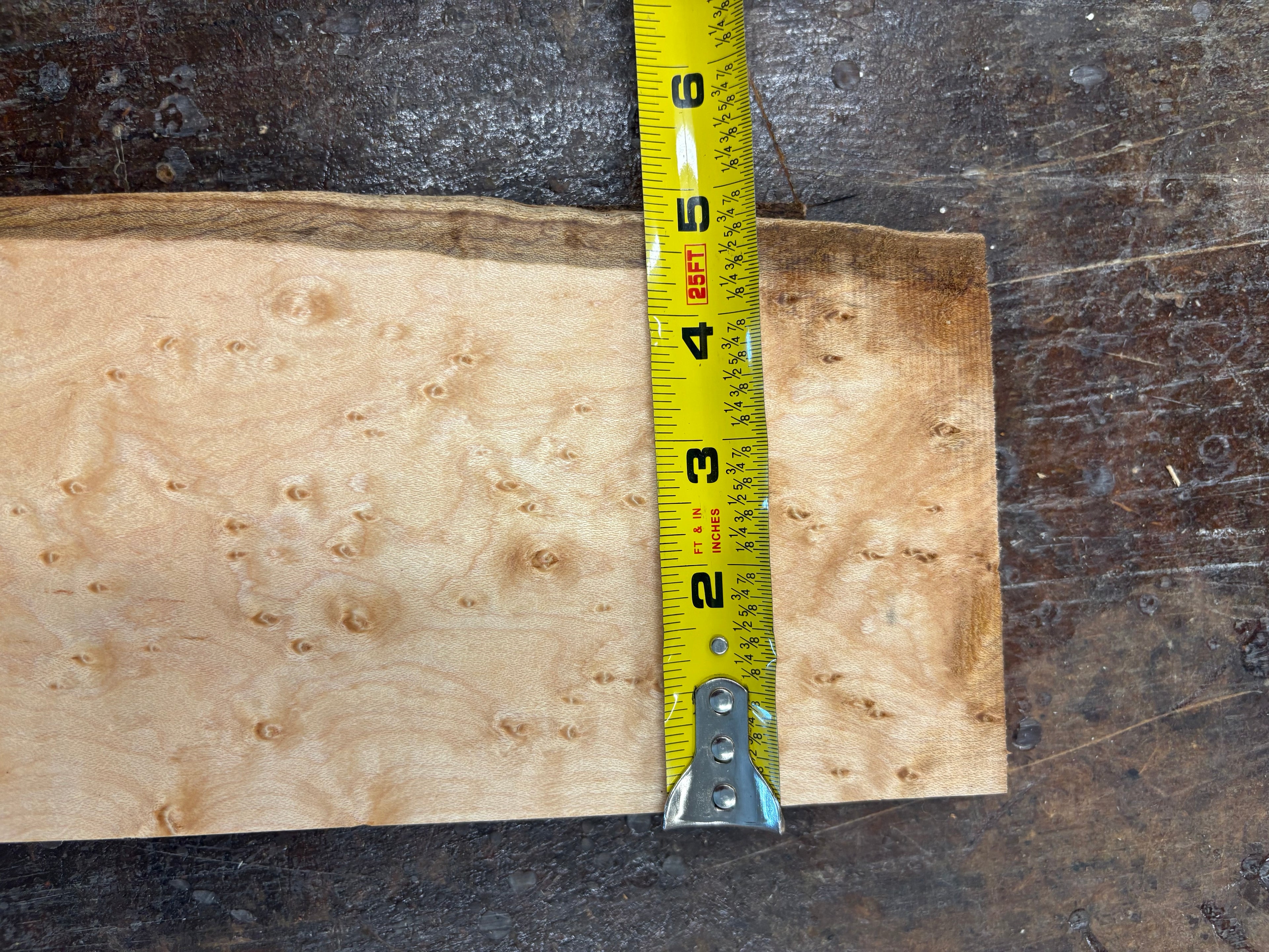 4/4 Birdseye Maple Board (Guitar Neck)-44BE1012-$50 Includes Shipping