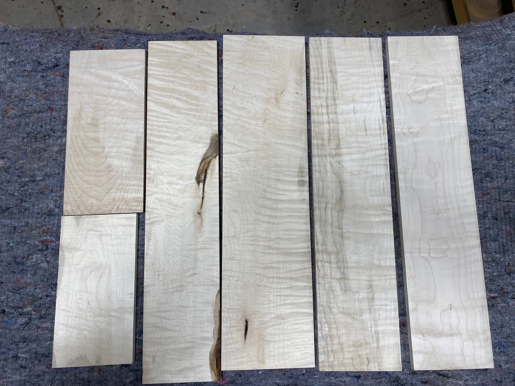 4/4 Curly Maple Hobby Pack-44CM1004-$100 Includes Shipping
