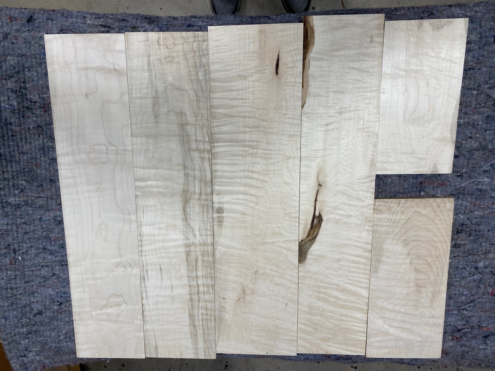 4/4 Curly Maple Hobby Pack-44CM1004-$100 Includes Shipping
