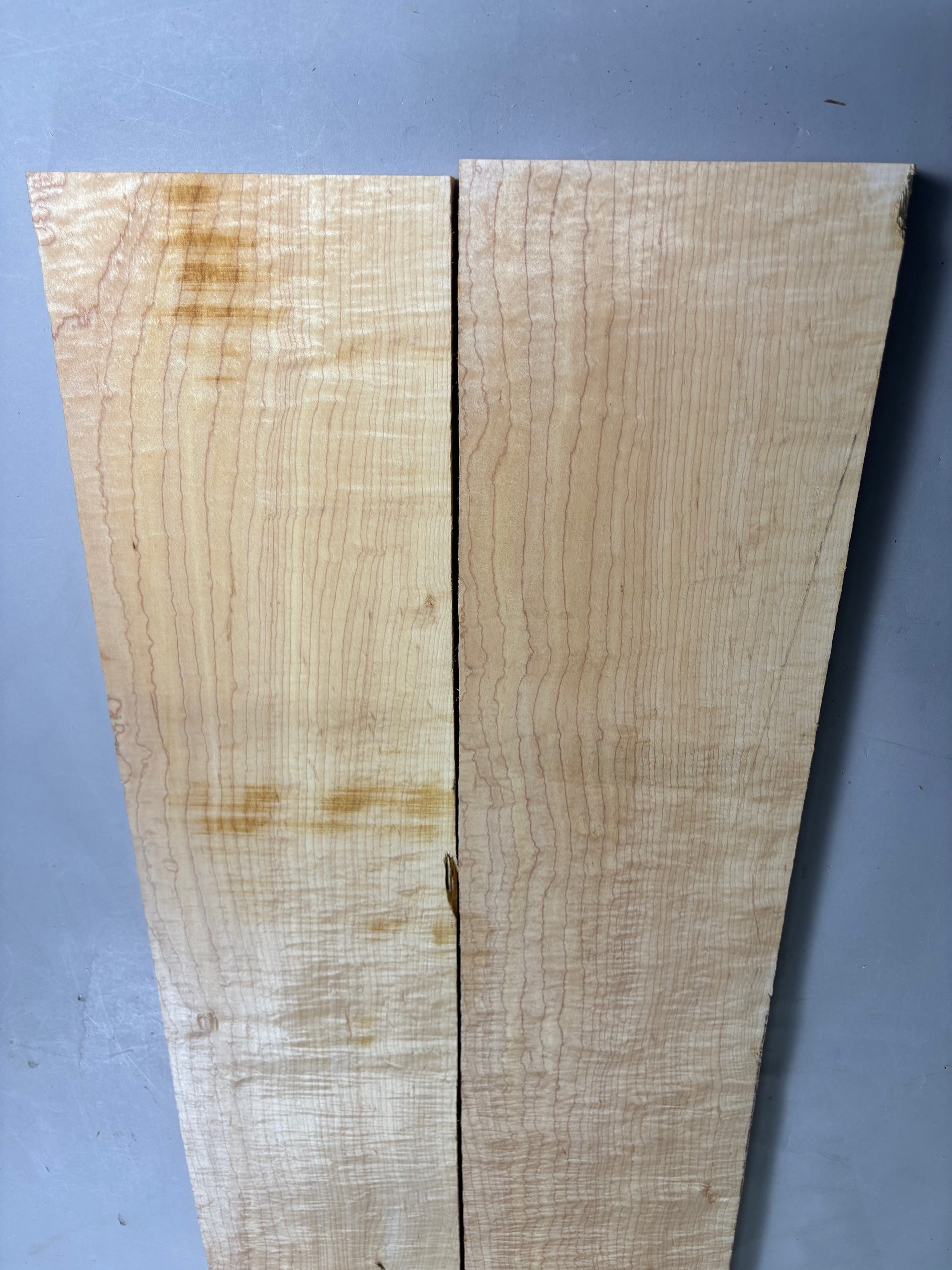 2- 4/4 Curly Maple Boards-44CM1015-$125 Includes Shipping