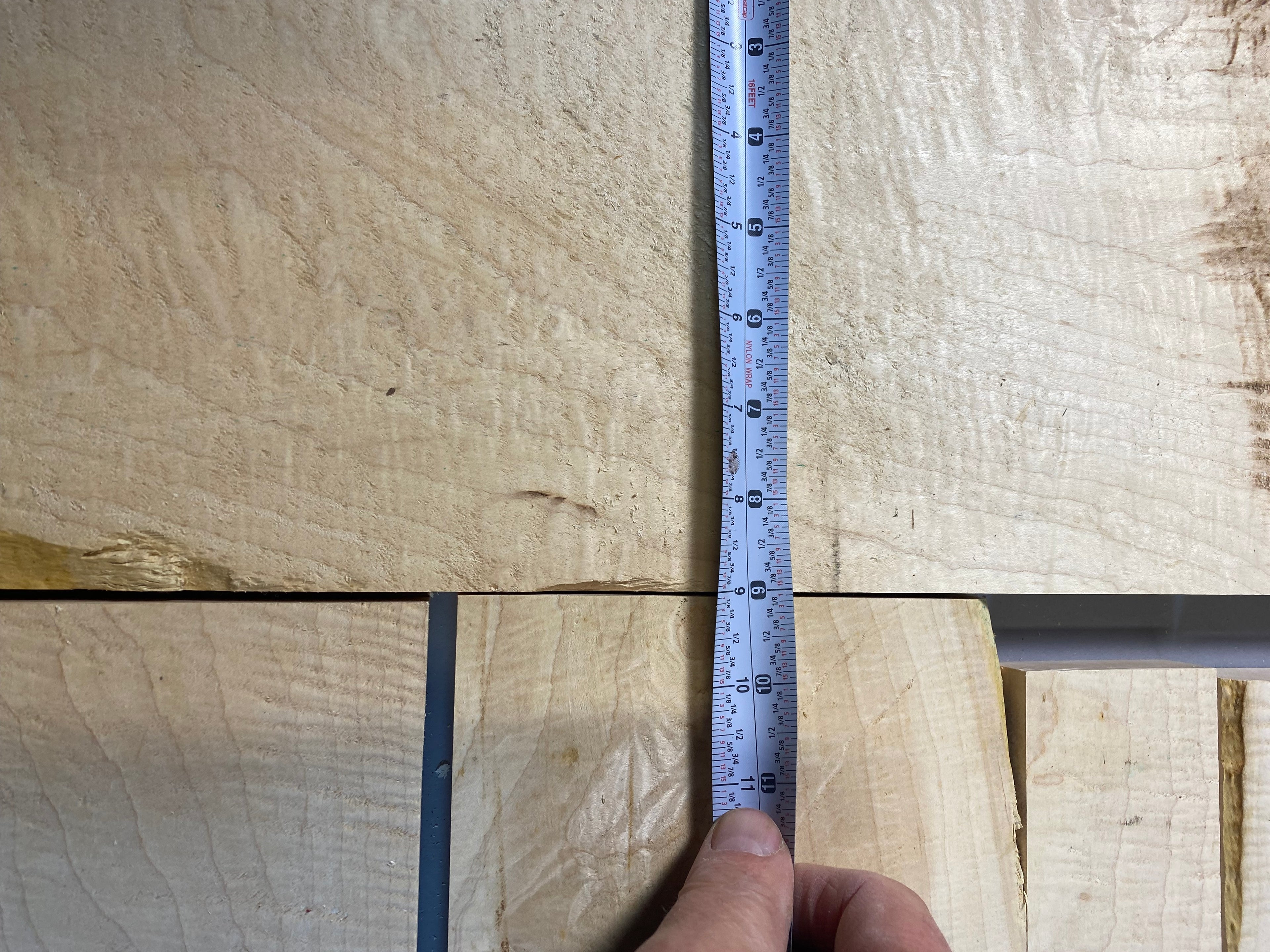 4/4 curly maple large flat rate box