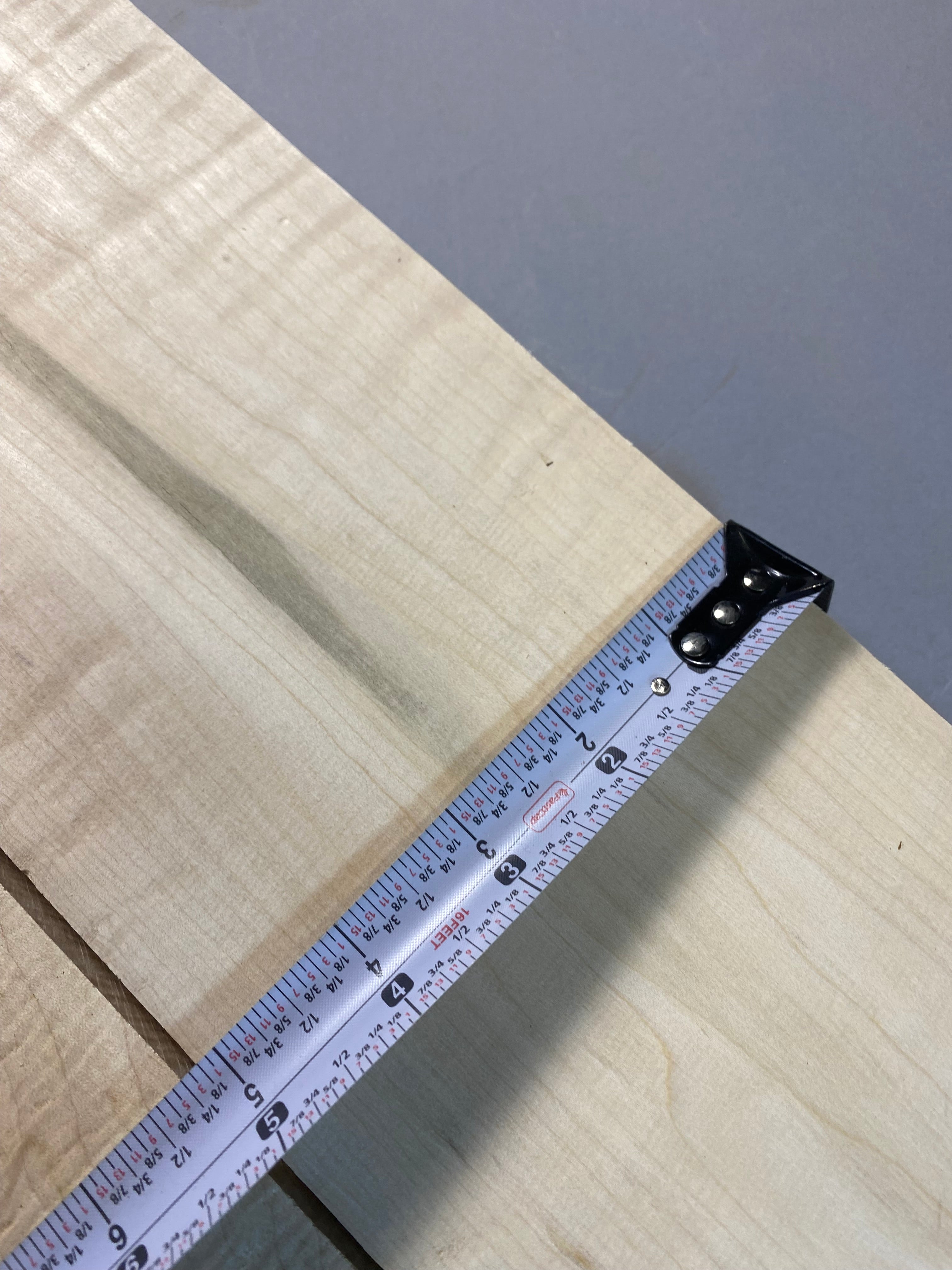 4/4 curly maple large flat rate box