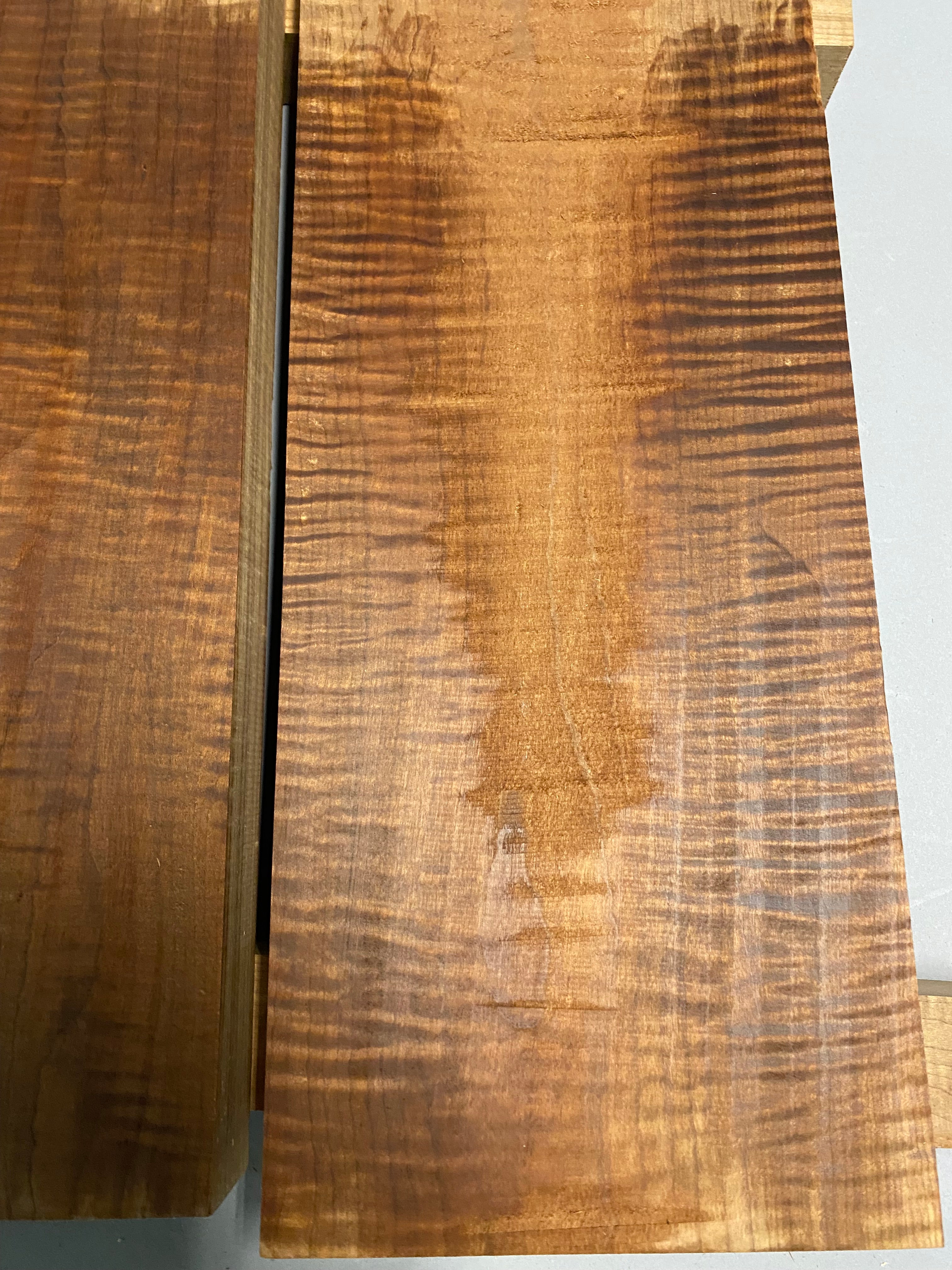 6/4 roasted curly maple 4 pc box