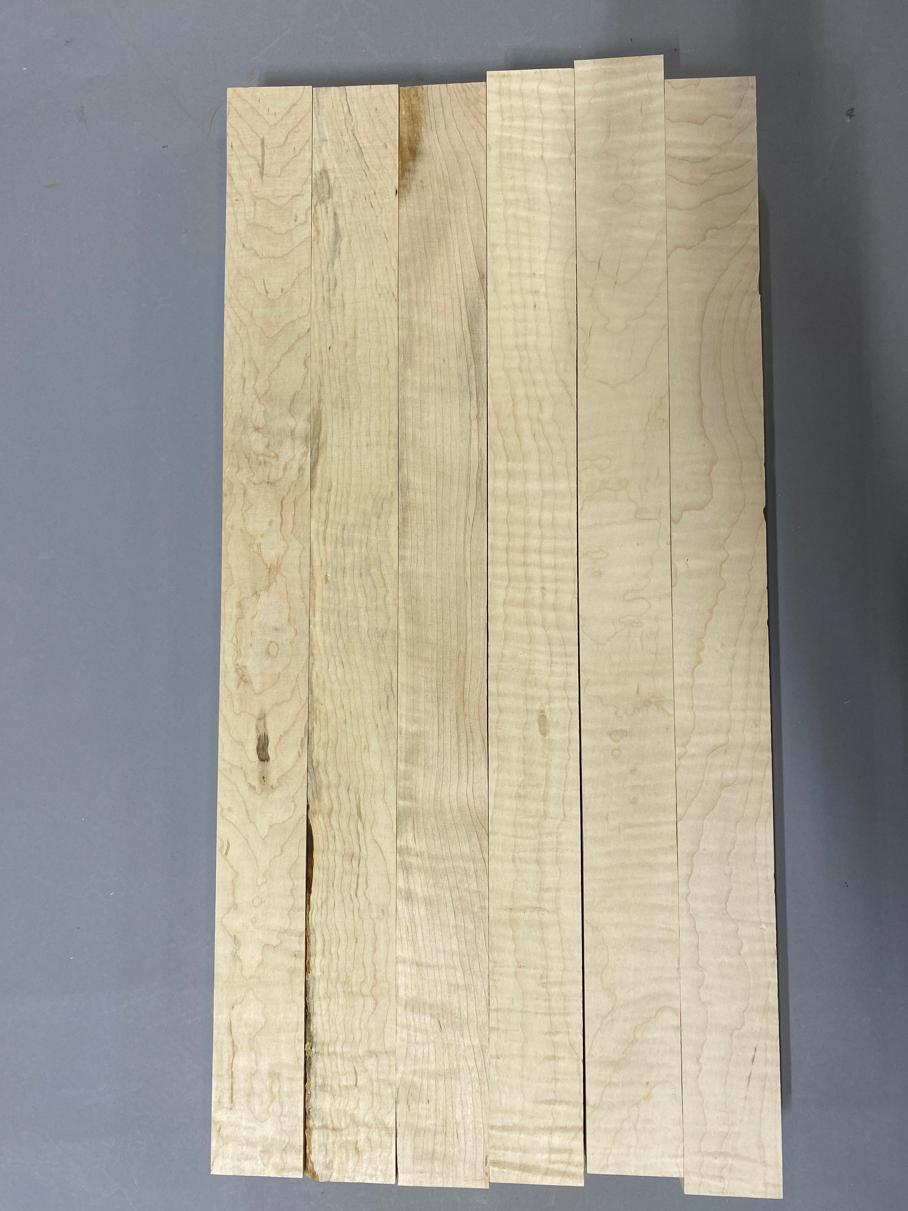 Curly maple turning blanks, great for pool cues