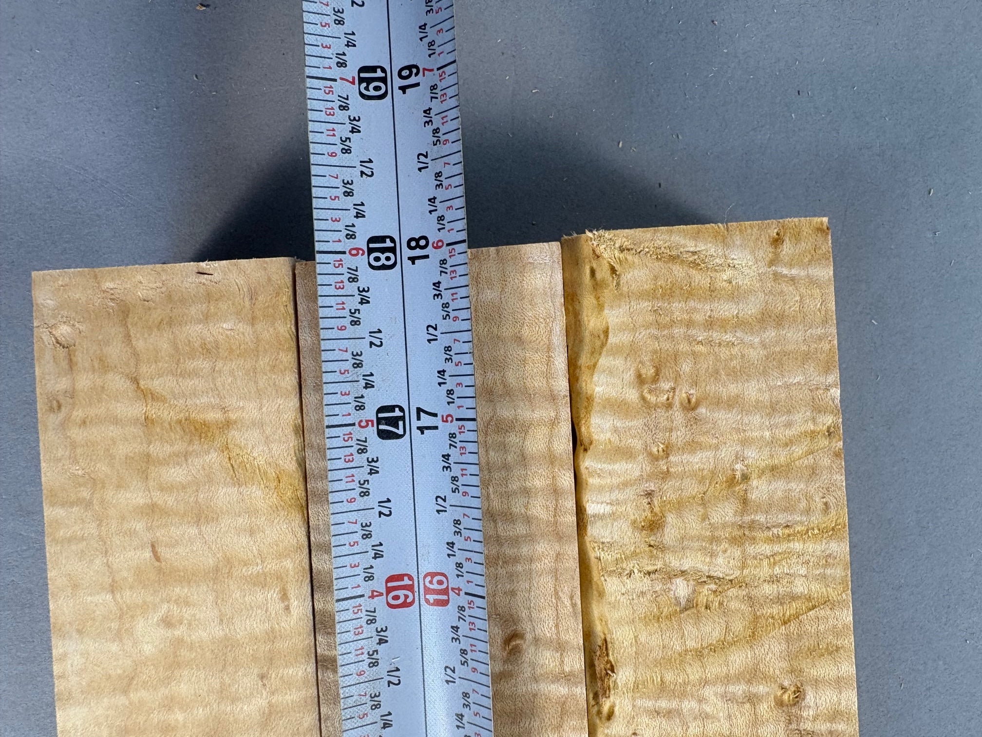 Set of 3 Rare Birdseye and Curly Pool Cue Blanks-BEPC13-$160 Includes Shipping