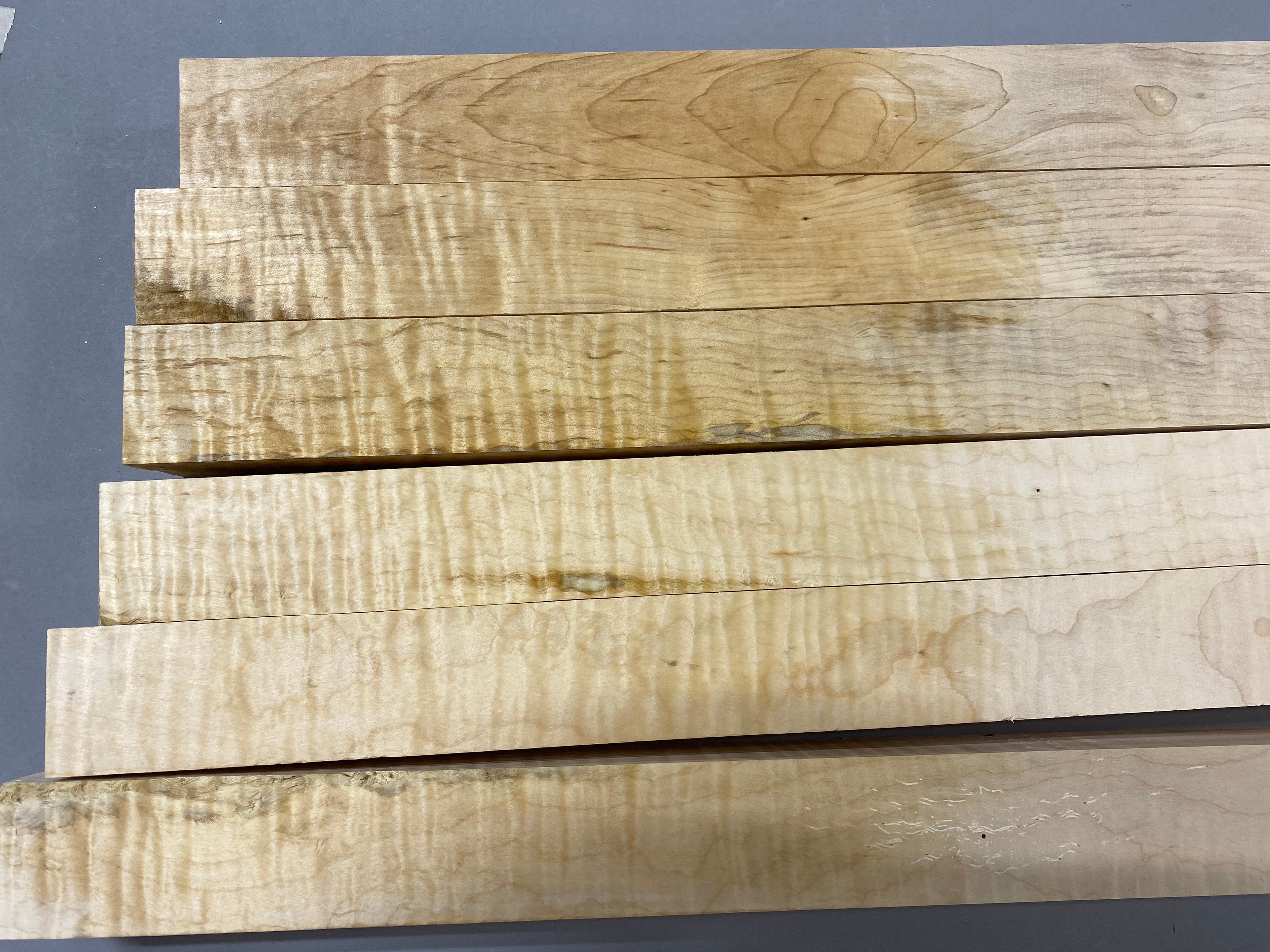 Curly maple turning blanks, great for pool cues