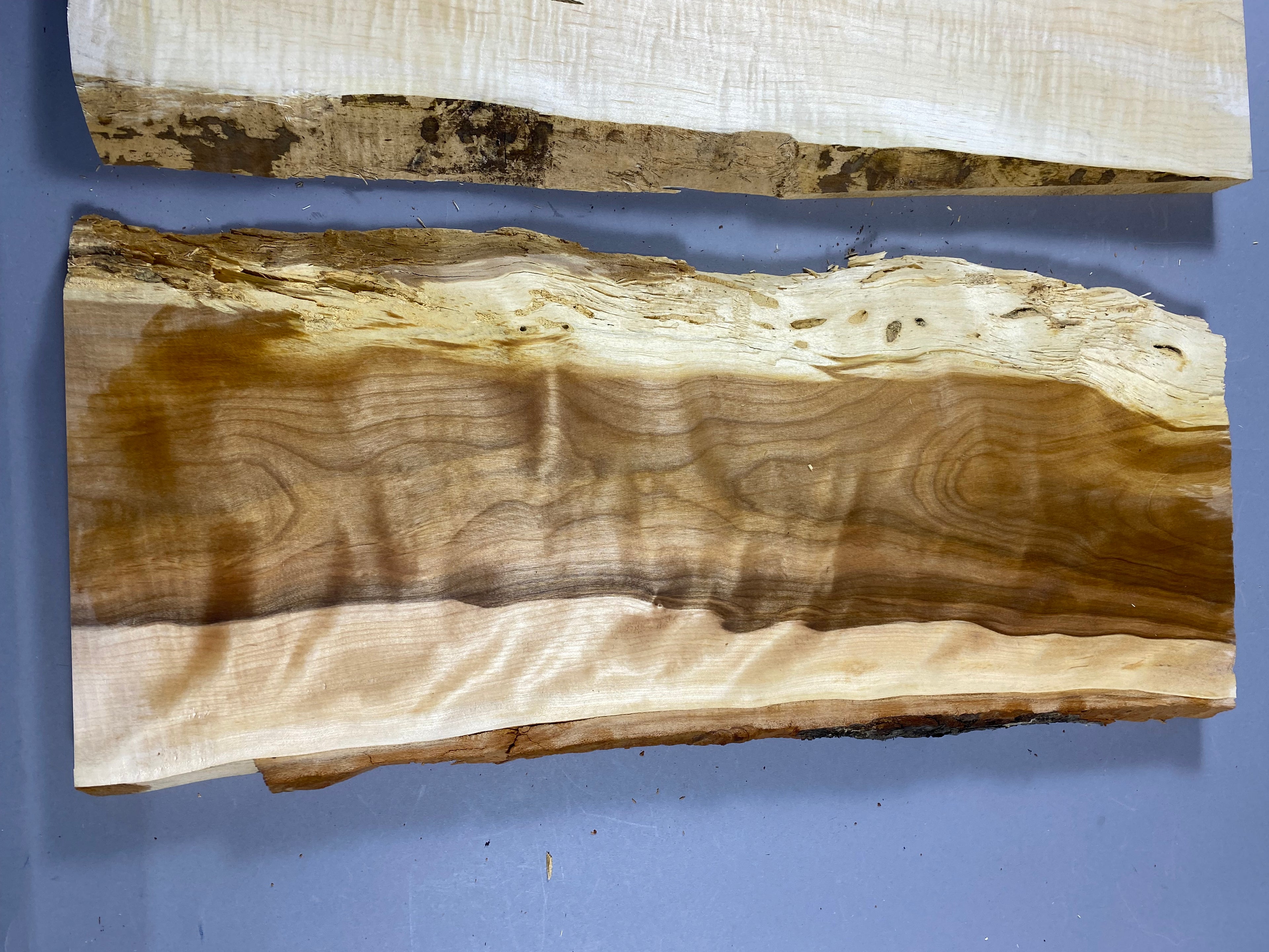 2 live edge charcuterie project boards