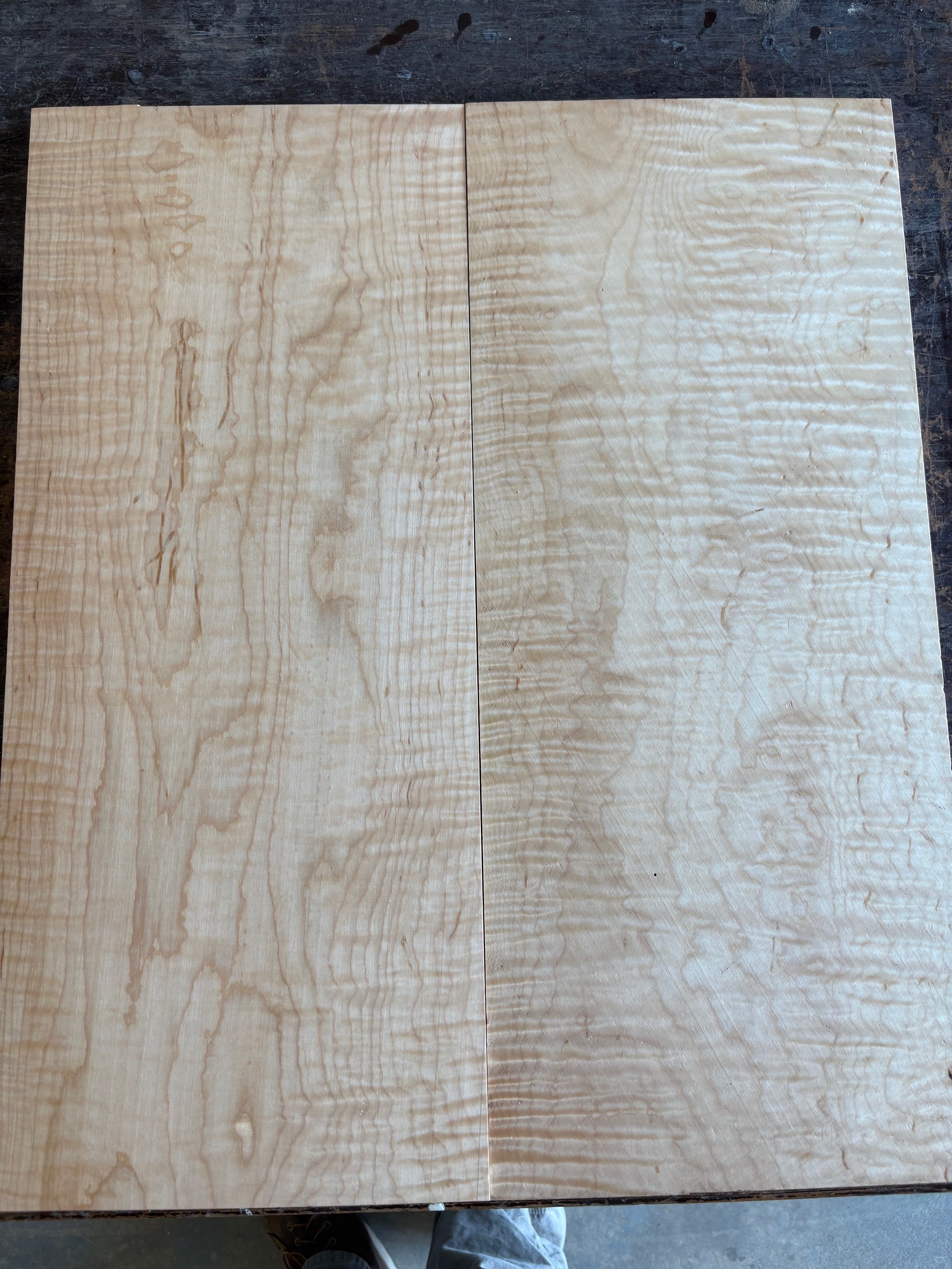 Curly maple carve top-CMCT1005-$125 Includes Shipping