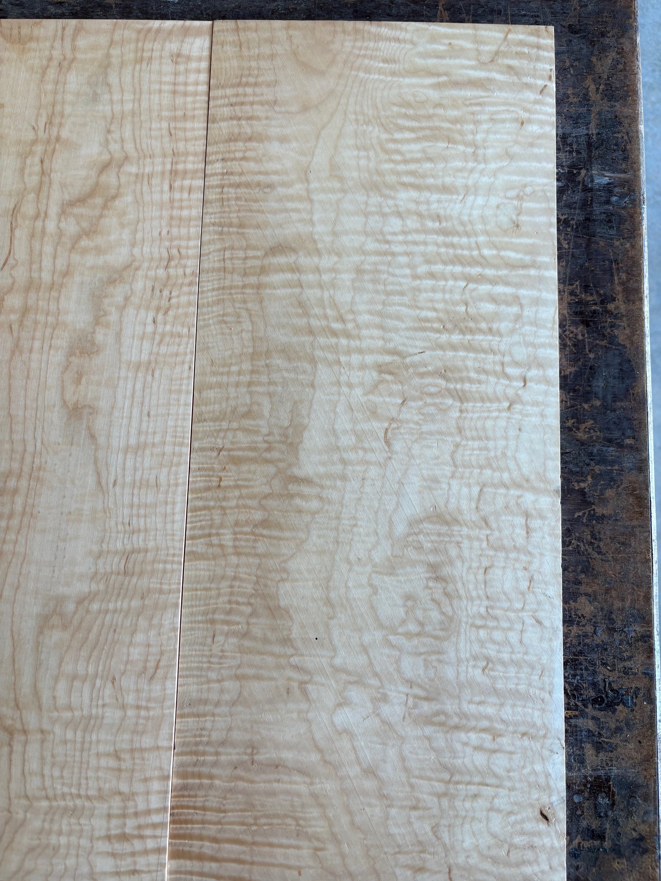 Curly maple carve top-CMCT1005-$125 Includes Shipping