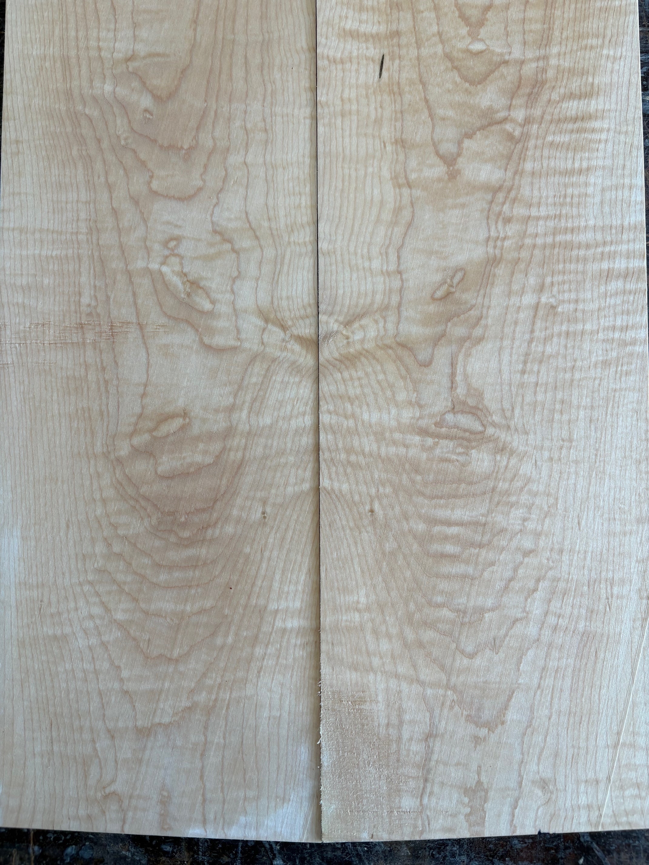 Curly Maple Carve Top-CMCT1007-$125 Includes Shipping