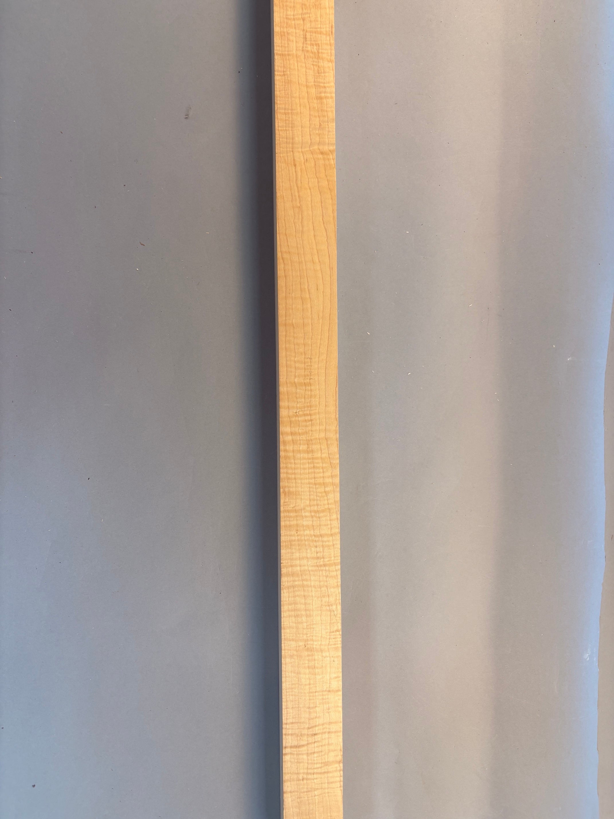 long curly soft maple turning blank with heavy consistent curl