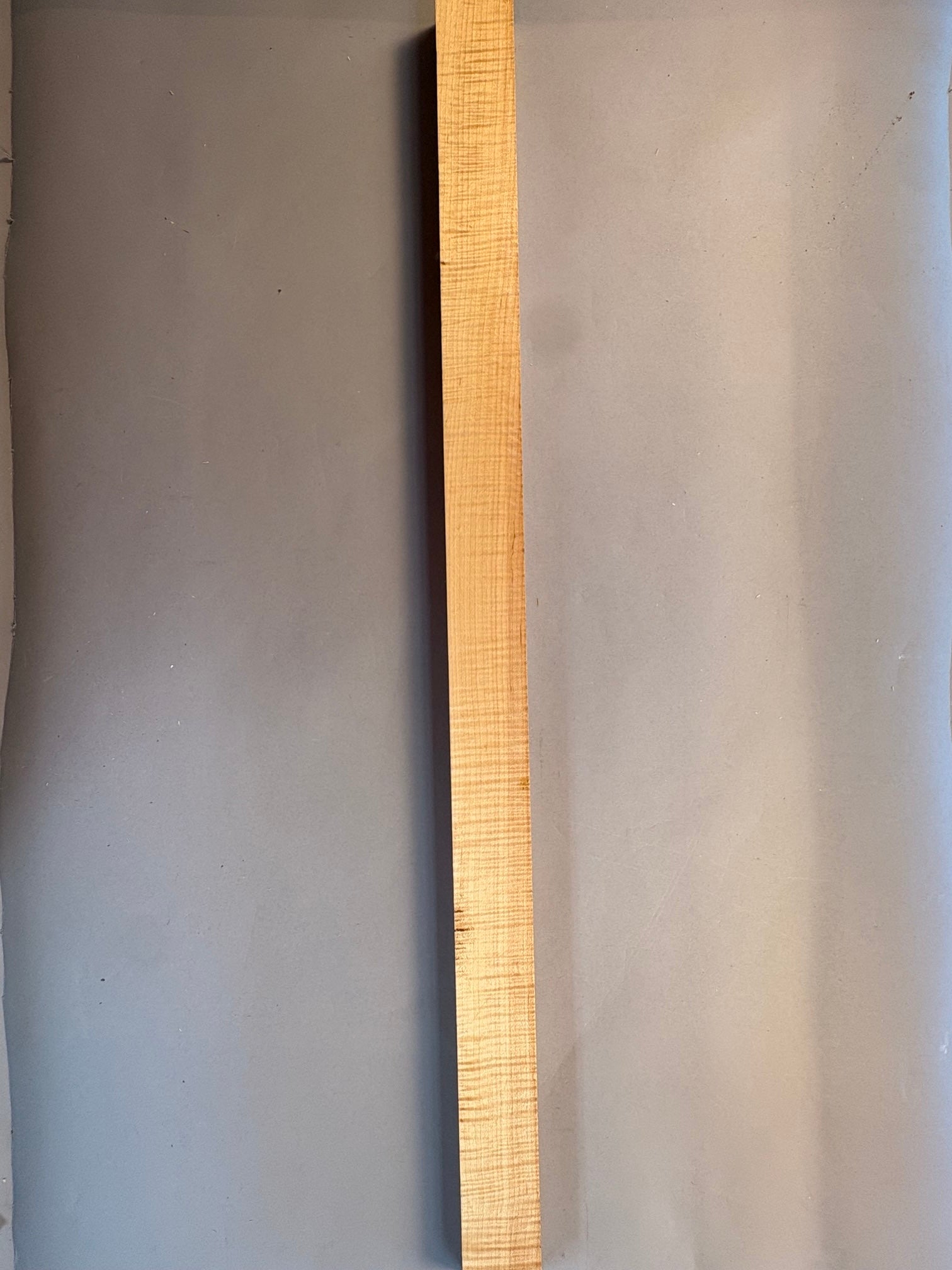 long curly soft maple turning blank with heavy consistent curl