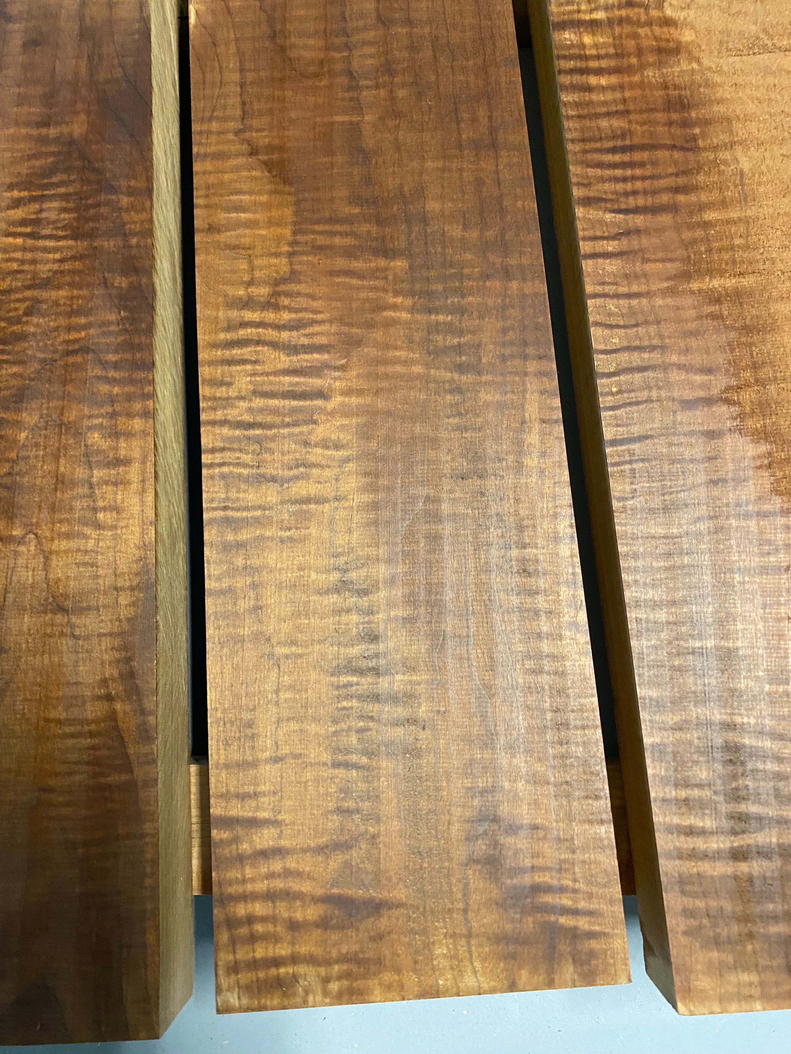 6/4 roasted curly maple 4 pc box