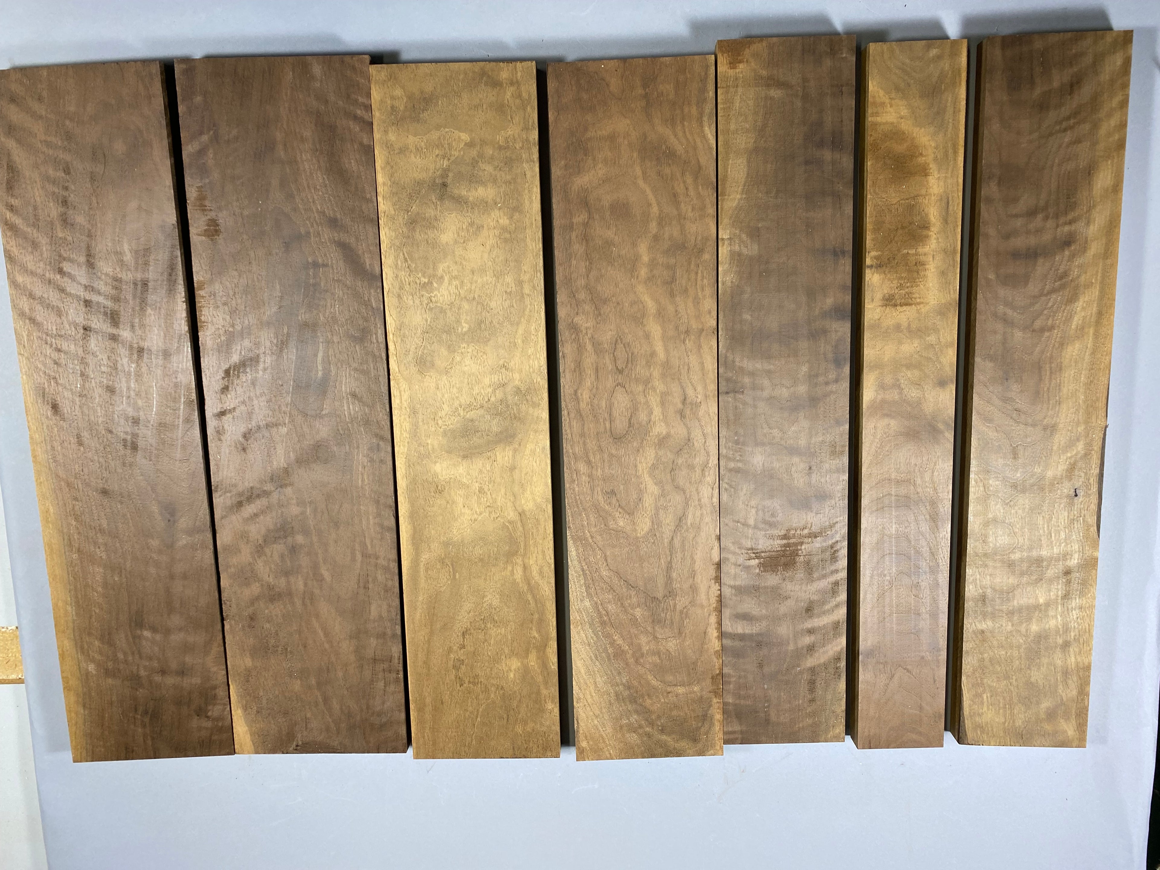 4/4 Roasted curly walnut large flat rate box