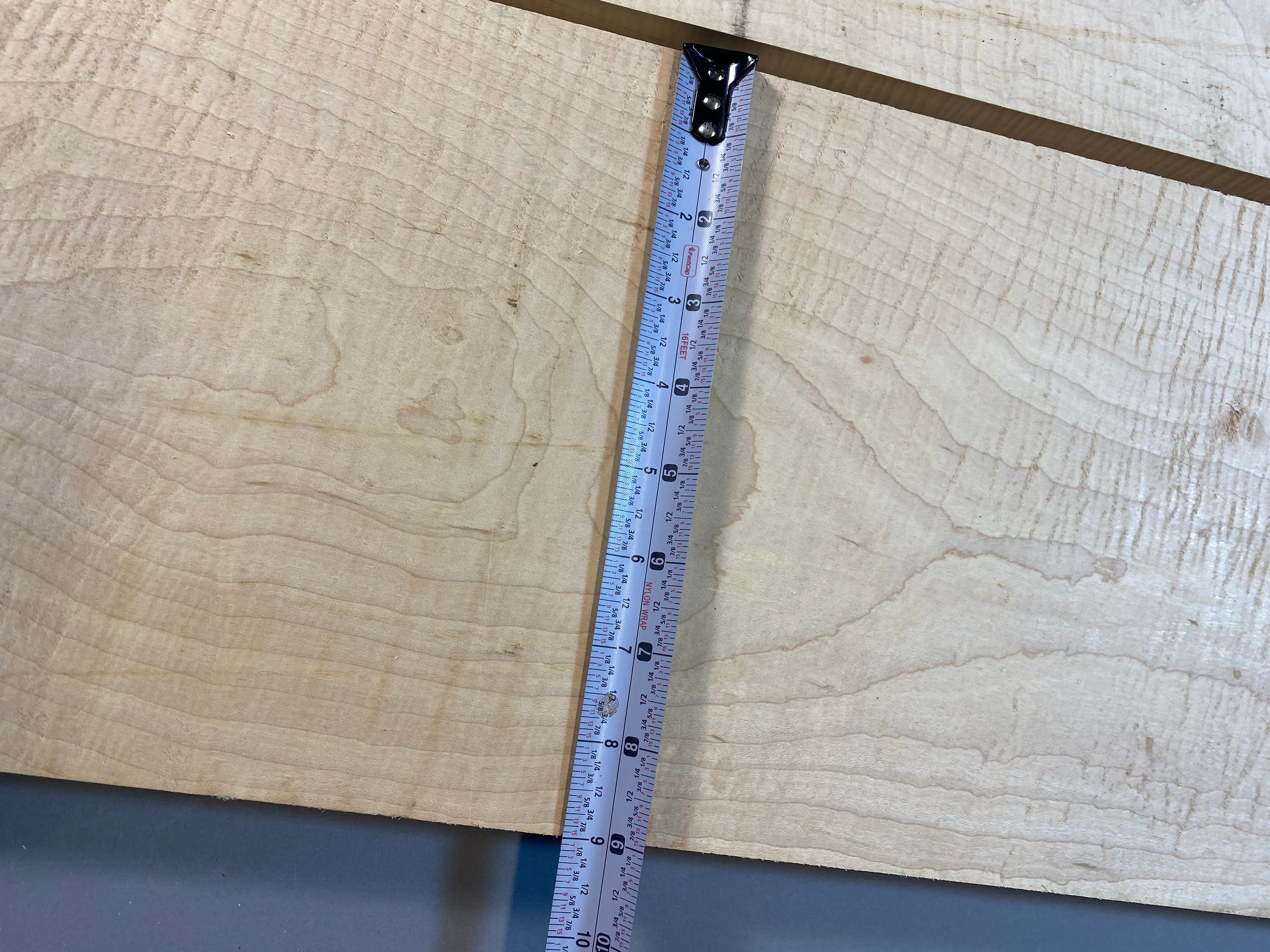 4/4 curly maple large flat rate box