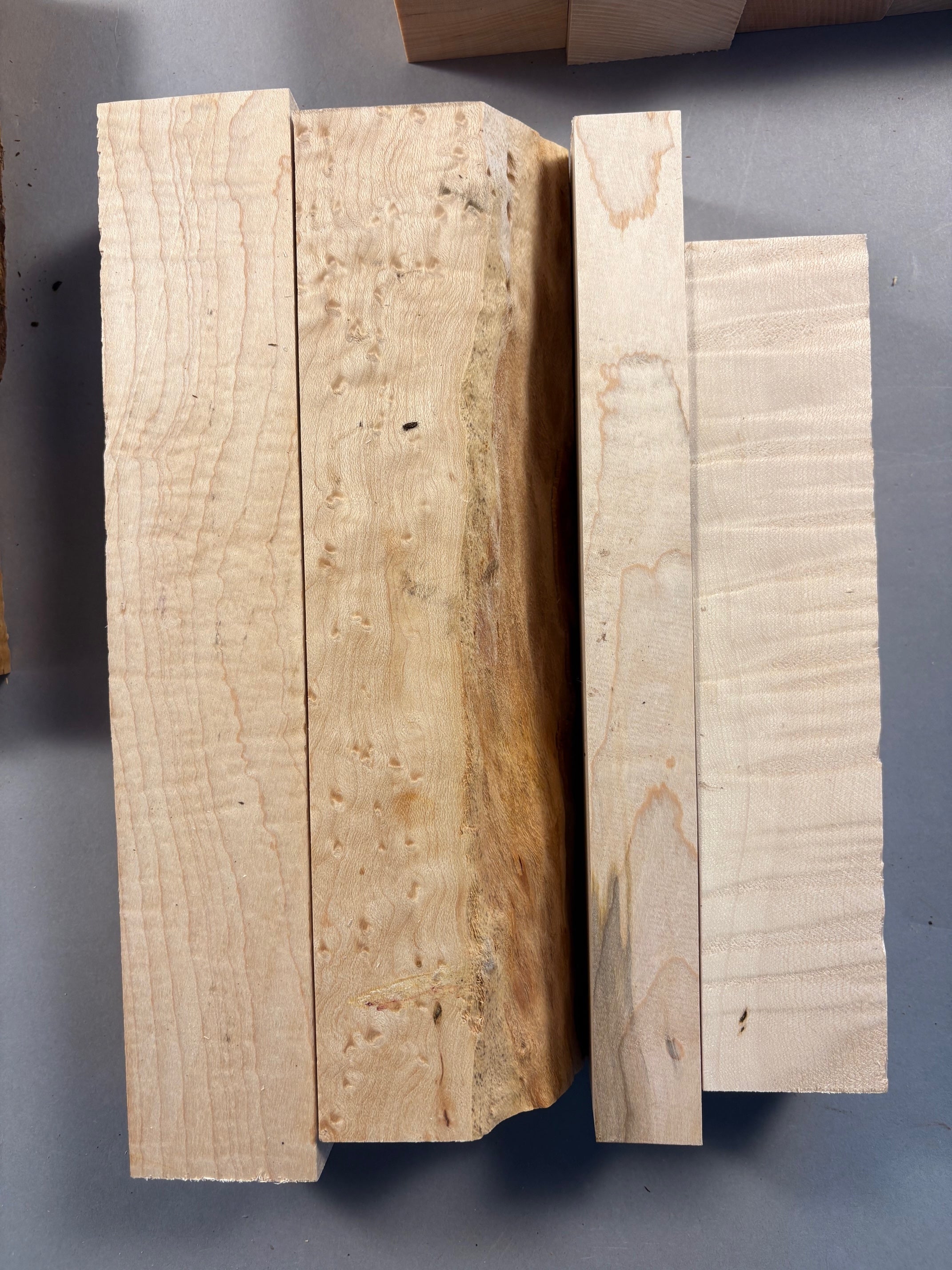 Box of Figured Hardwood Cutoffs-Cutoff1-$35