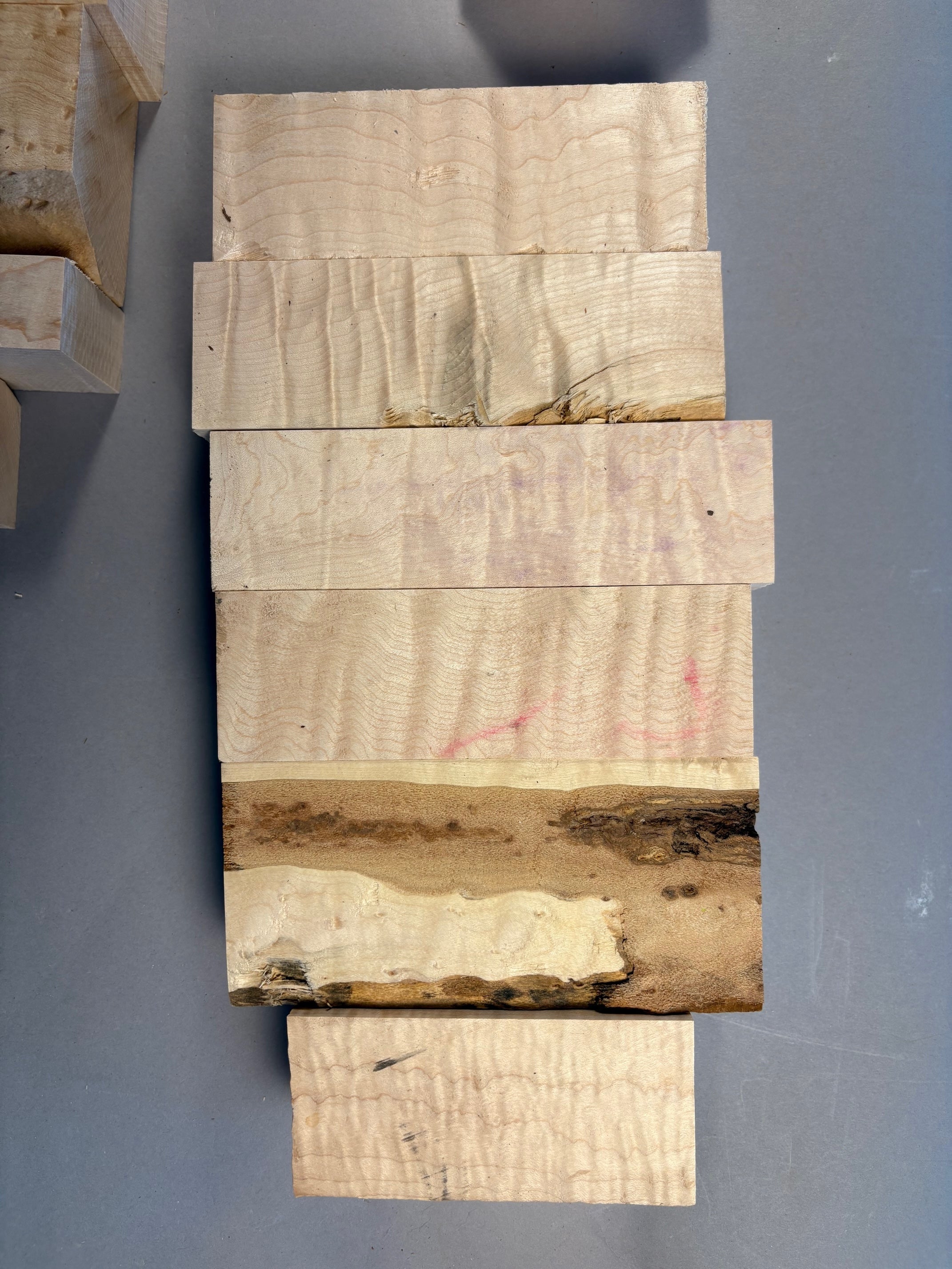 Box of Figured Hardwood Cutoffs-Cutoff1-$35