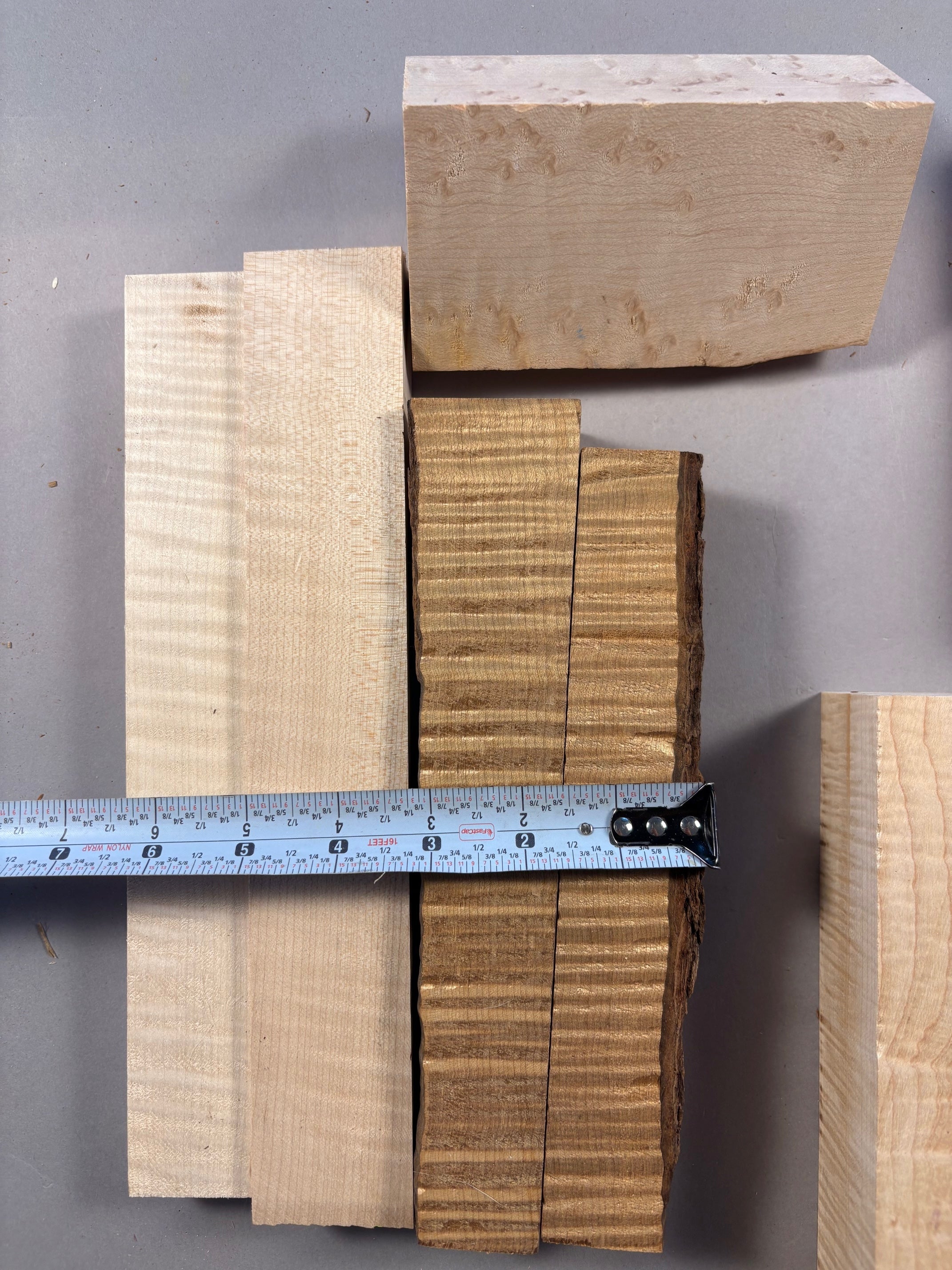 Box of Figured Hardwood Cutoffs-Cutoff1-$35