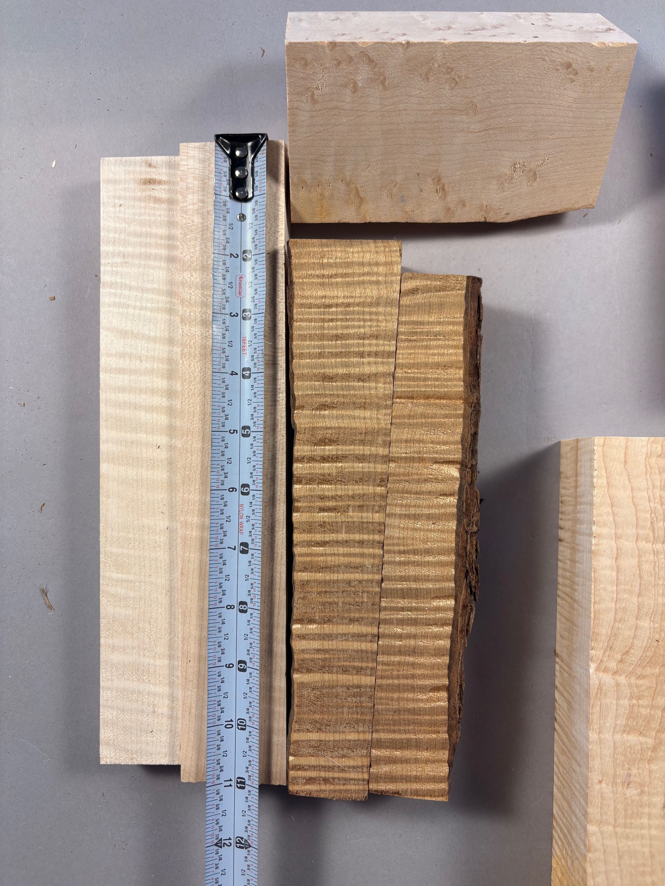 Box of Figured Hardwood Cutoffs-Cutoff1-$35