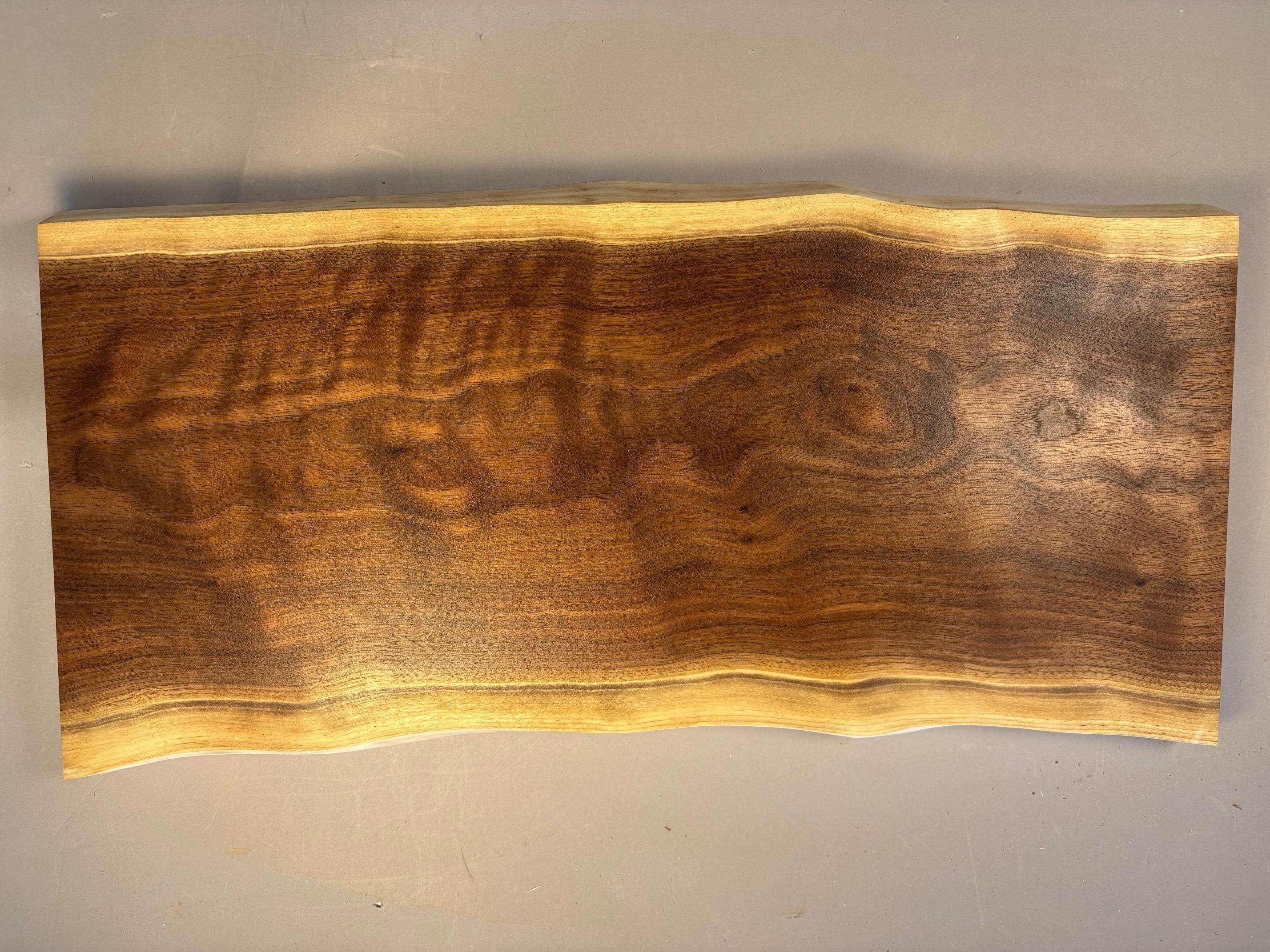 Curly Walnut Charcuterie Board Blank-WCB1001-$80 Includes Shipping