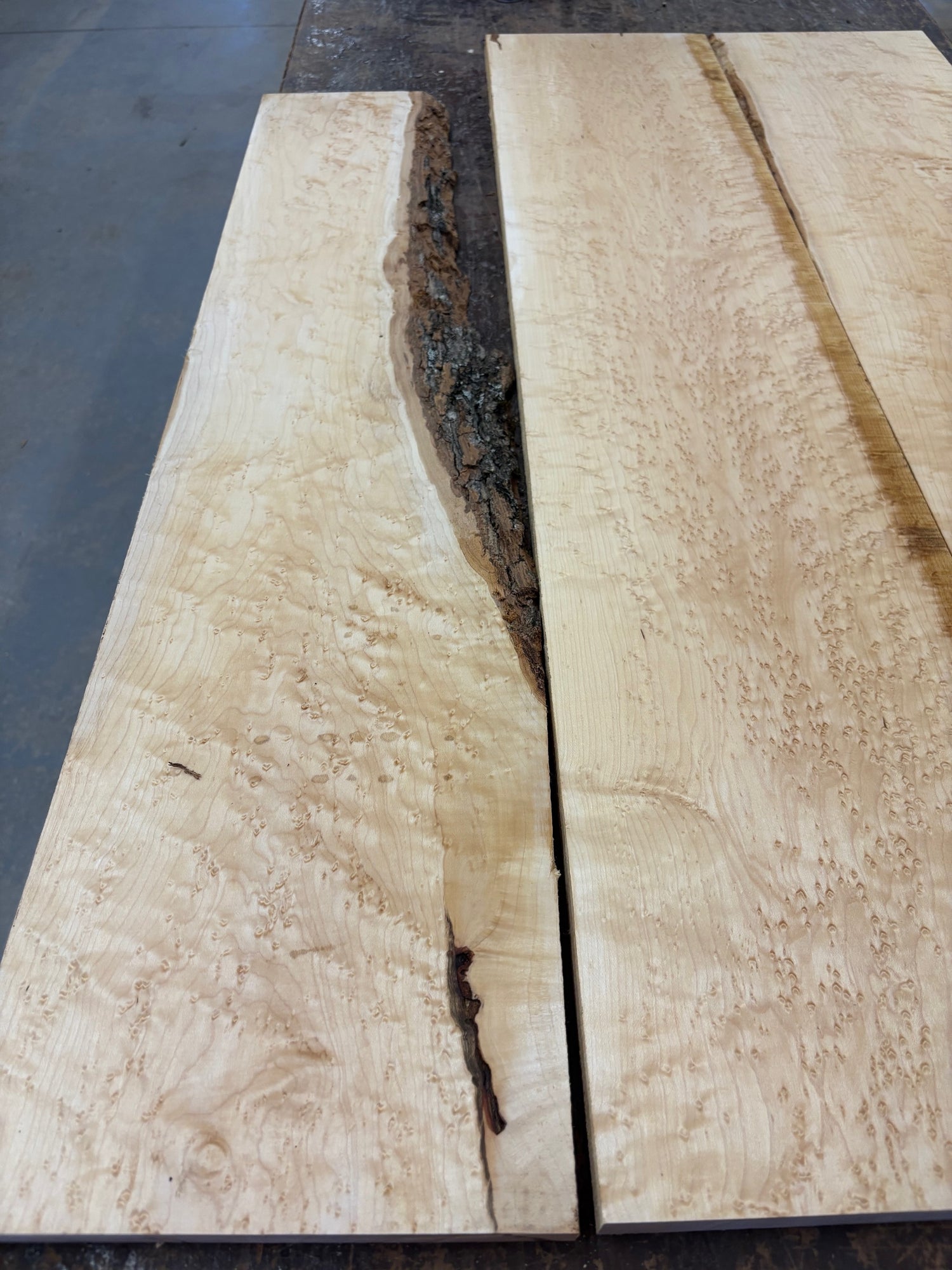 4/4 3 piece set of birdseye maple-44BE1008-$200 Includes Shipping