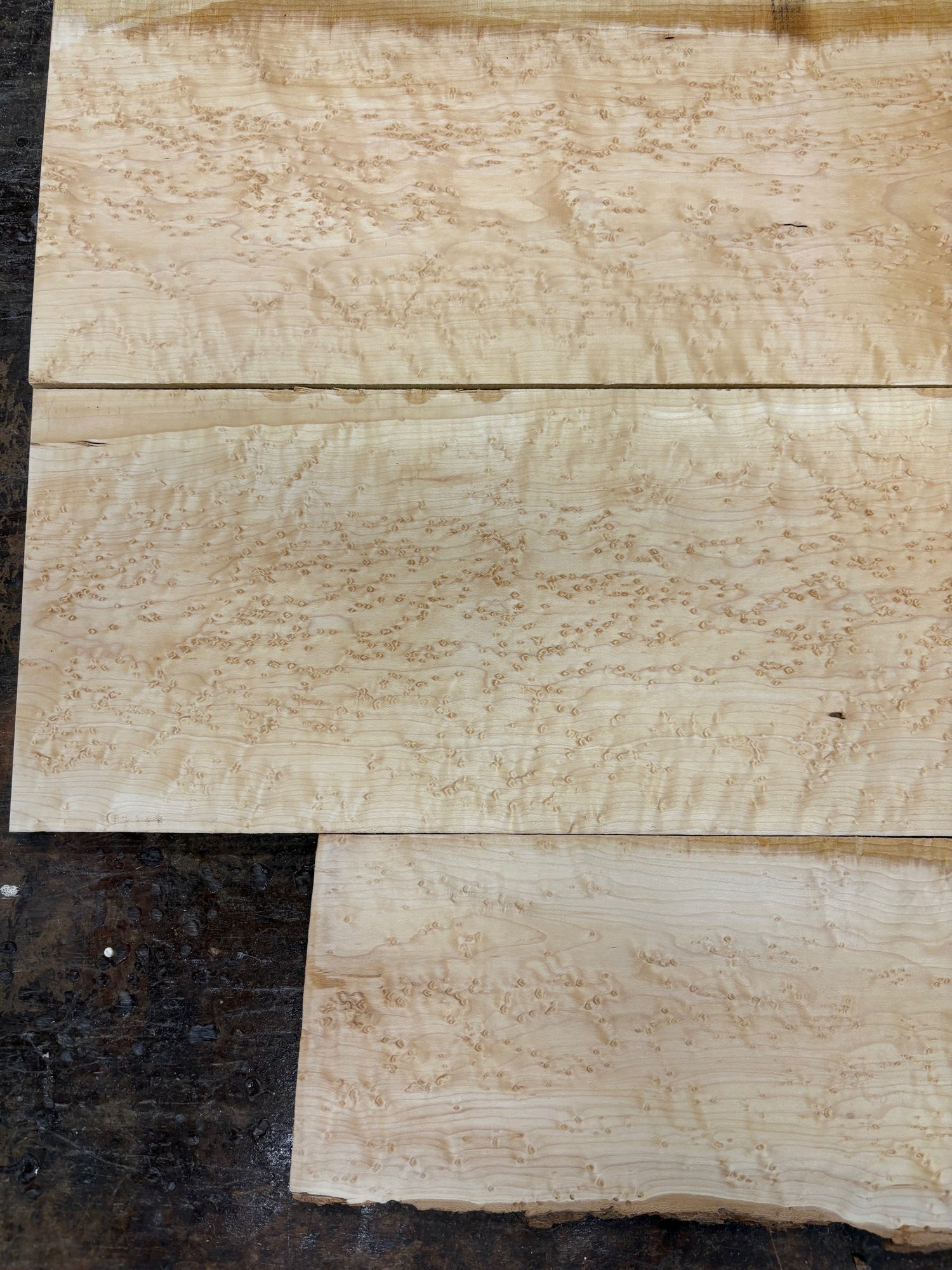 4/4 3 piece set of birdseye maple-44BE1008-$200 Includes Shipping