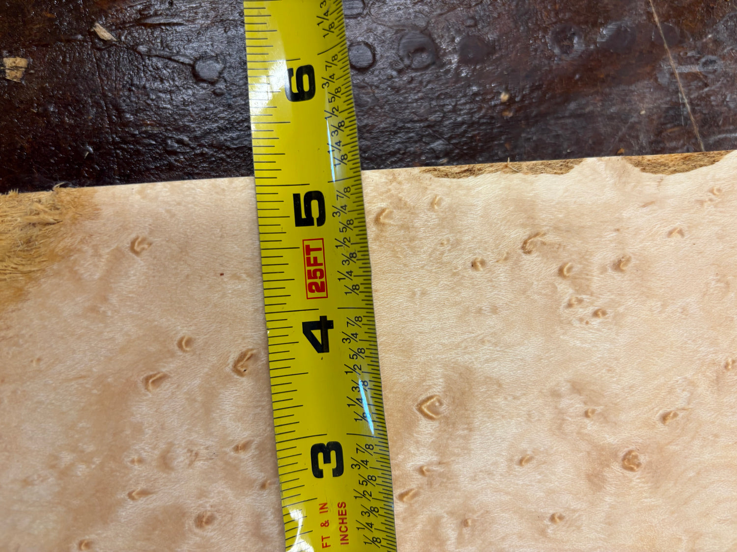 4/4 Birdseye Maple Board (Guitar Neck)-44BE1012-$50 Includes Shipping