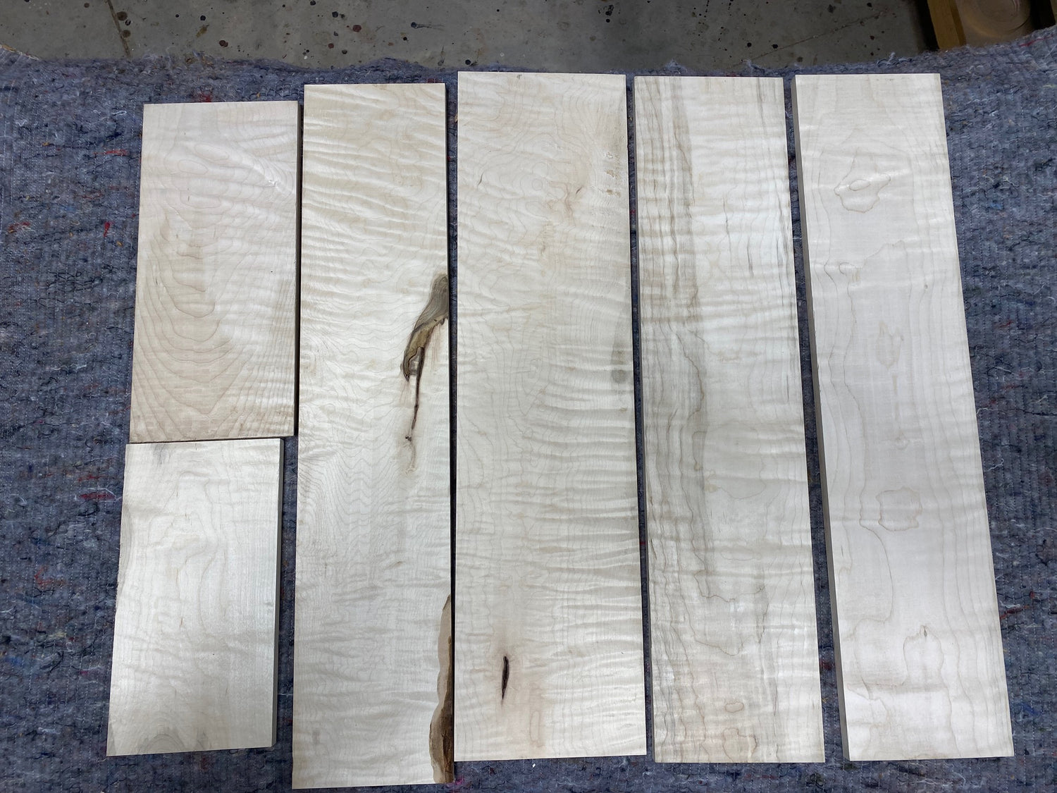 4/4 Curly Maple Hobby Pack-44CM1004-$100 Includes Shipping