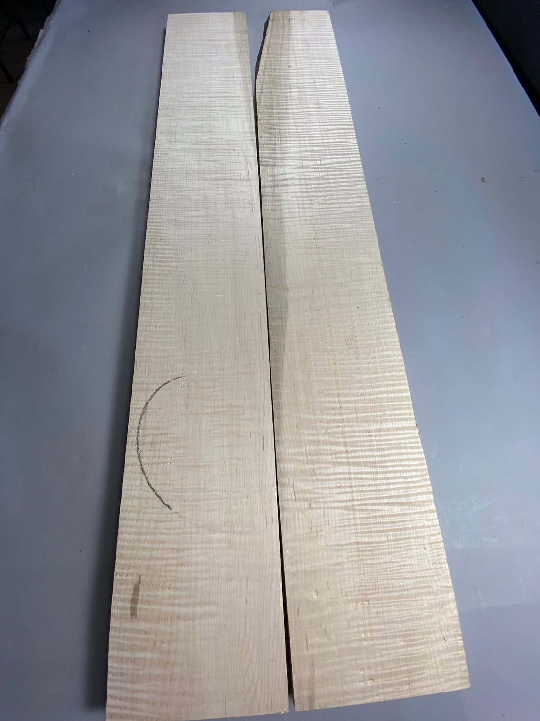 Pair of Quartersawn 4/4 Curly Maple Boards-44CM1006-$200 Includes Shipping