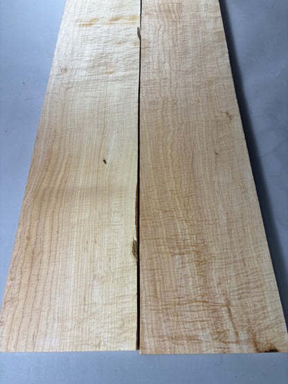 2- 4/4 Curly Maple Boards-44CM1015-$125 Includes Shipping
