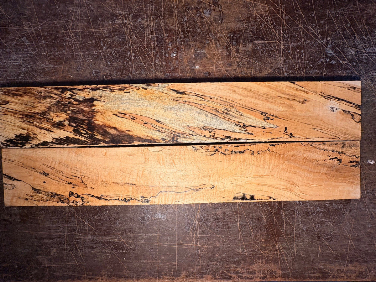 Spalted curly hard maple