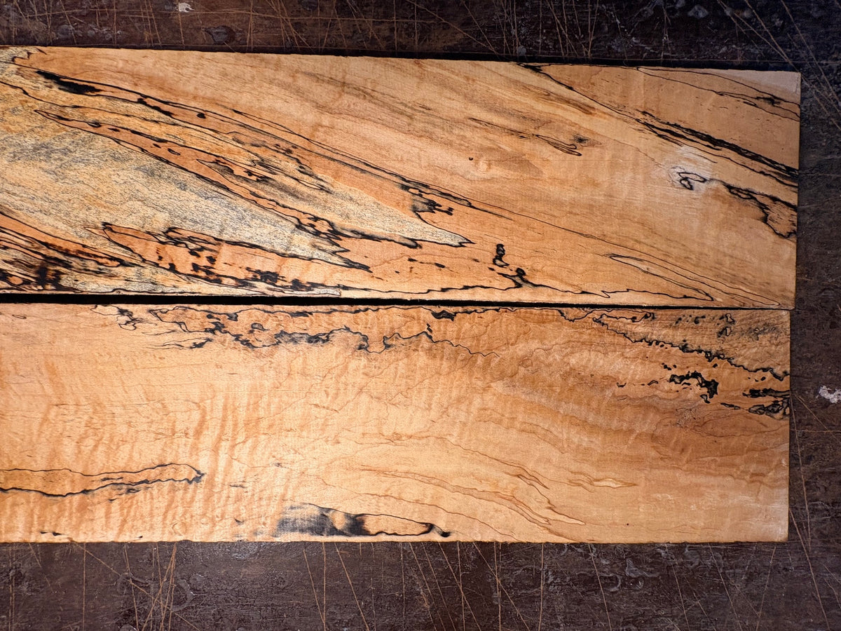 Spalted curly hard maple