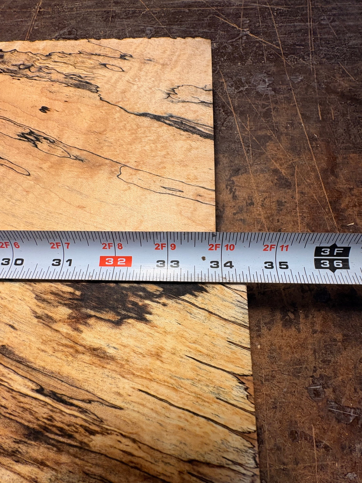 2-4/4 Spalted Curly Hard Maple Boards-44CM1020-$85 Includes Shipping