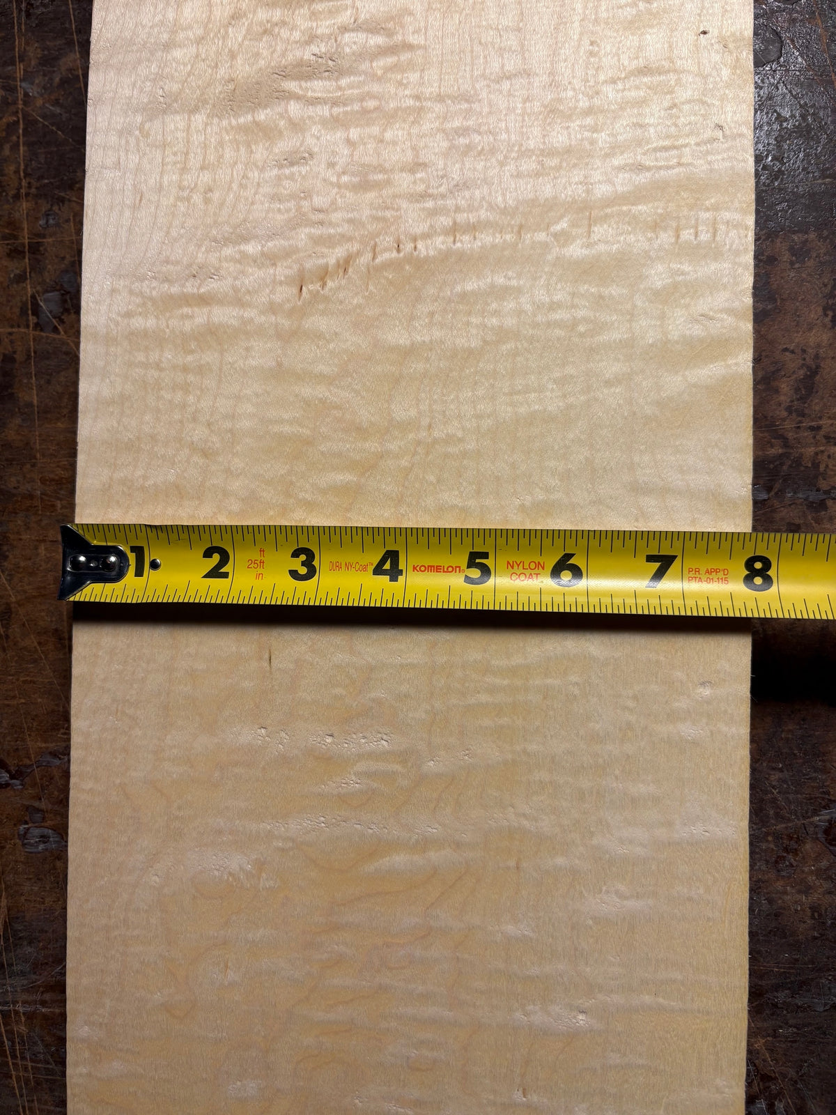 4/4 Curly Hard Maple Board-44CM1021-$65 includes shipping