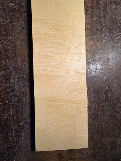 All white curly hard maple