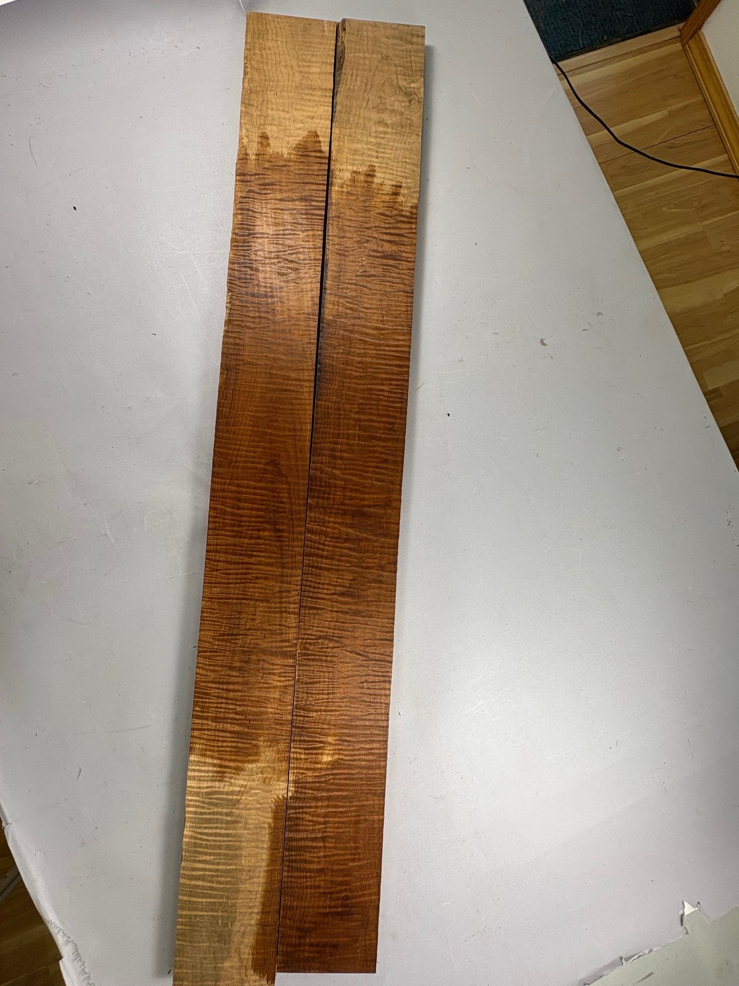 4/4 Roasted Curly Maple (2 boards)-44RCM1001-$250 Includes Shipping