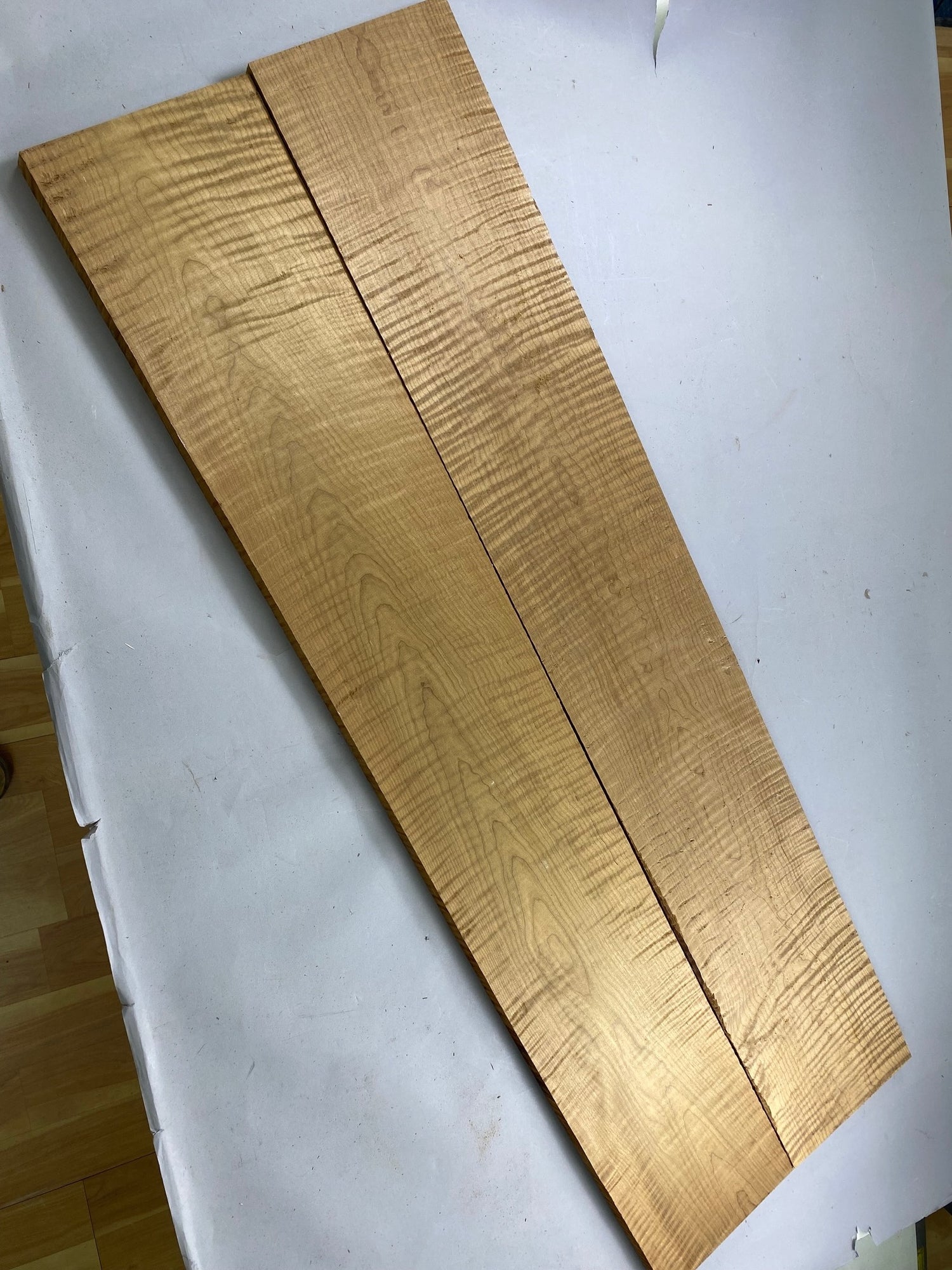 4/4 Roasted Curly Maple (2 boards)-44RCM1002-$320 Includes Shipping