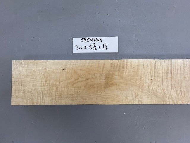 5/4 Curly Maple Guitar Neck Blank-54CM1001-$60 includes shipping
