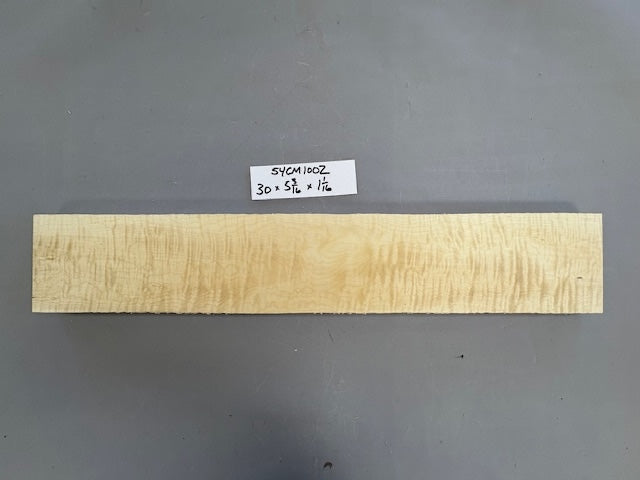 5/4 Curly Maple Guitar Neck Blank-54CM1002-$60 Includes Shipping