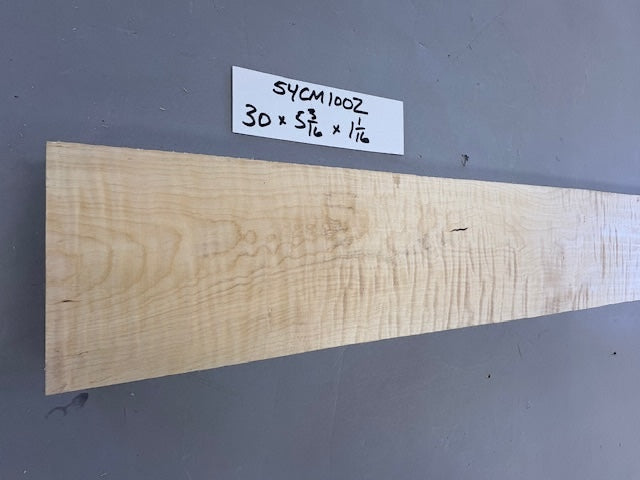 5/4 Curly Maple Guitar Neck Blank-54CM1002-$60 Includes Shipping