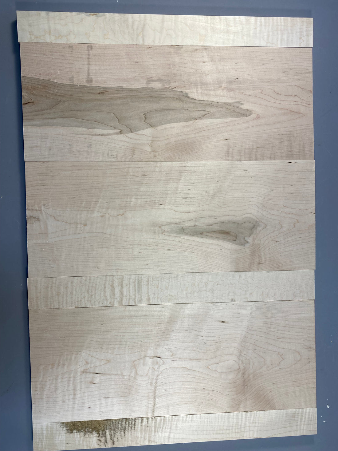 4/4 curly maple large flat rate game box