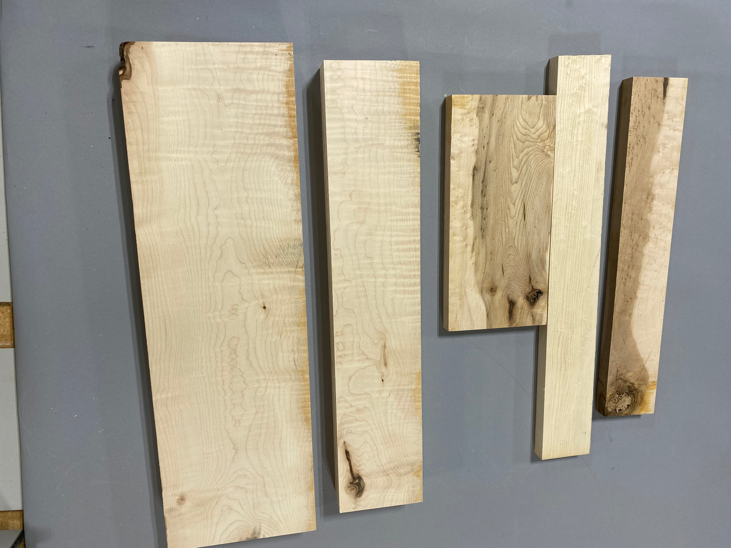 8/4  prime curly maple with birdseye filler price includes free shipping in the USA